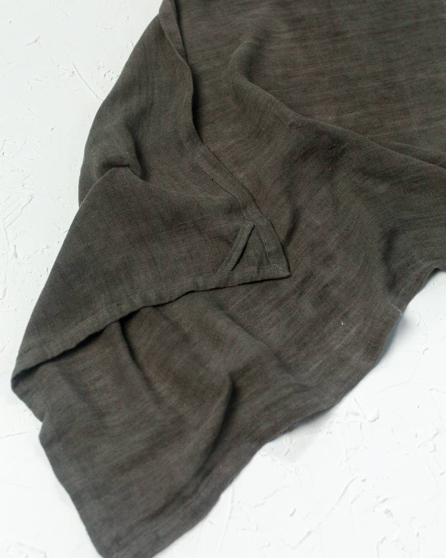 Creative Women - Stone Washed Linen Tea Towel - Iron Ore