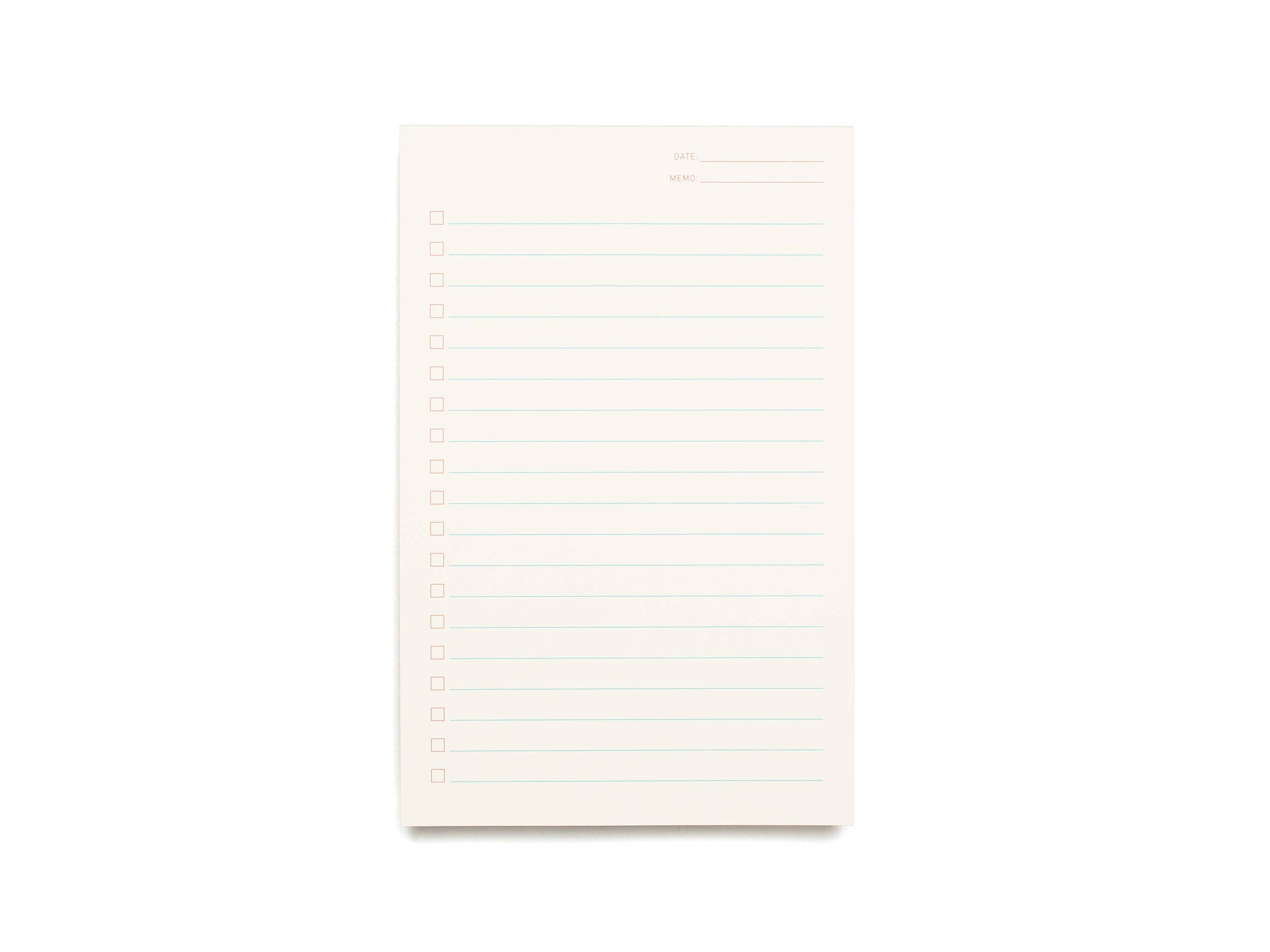 Shorthand Press - Checklist Notepad