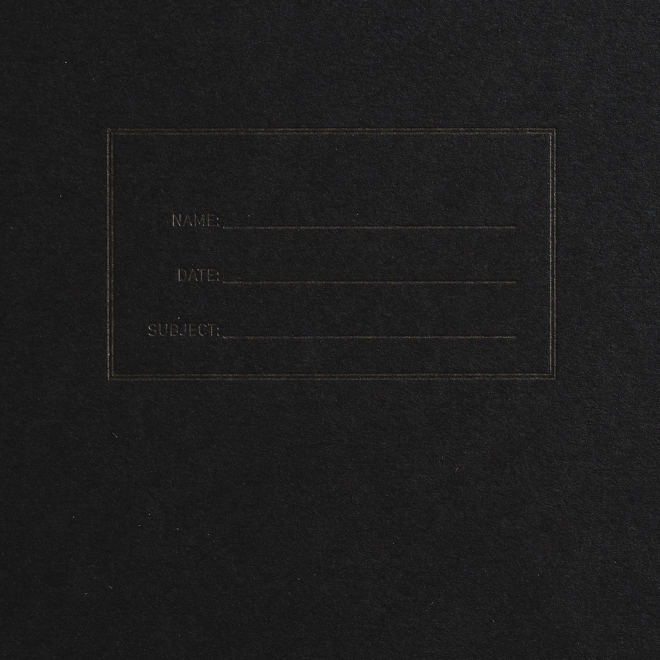 Shorthand Press - Standard Notebook - Black - Graph