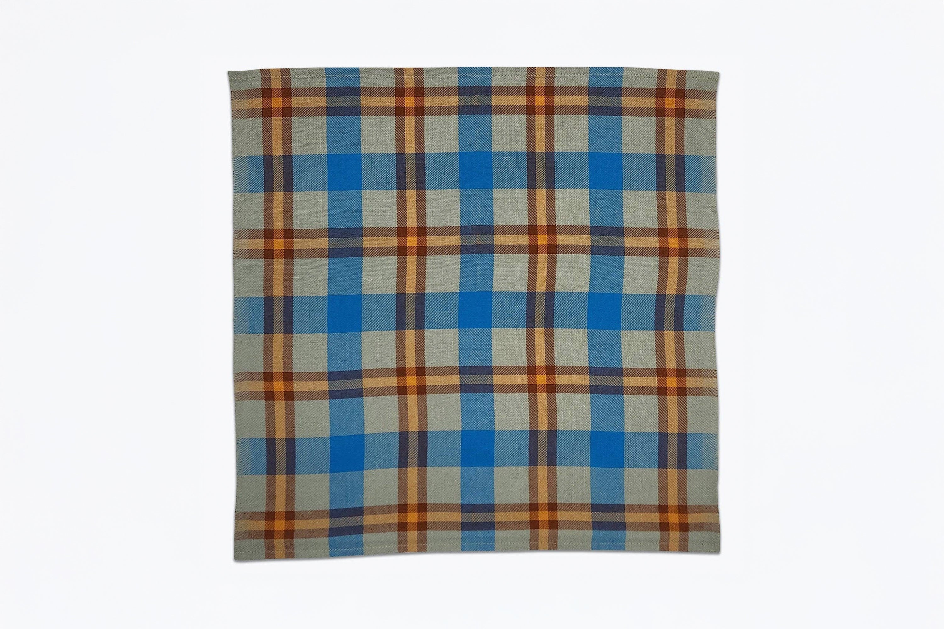 All Roads - Charleston Plaid Napkin Pair - Bay