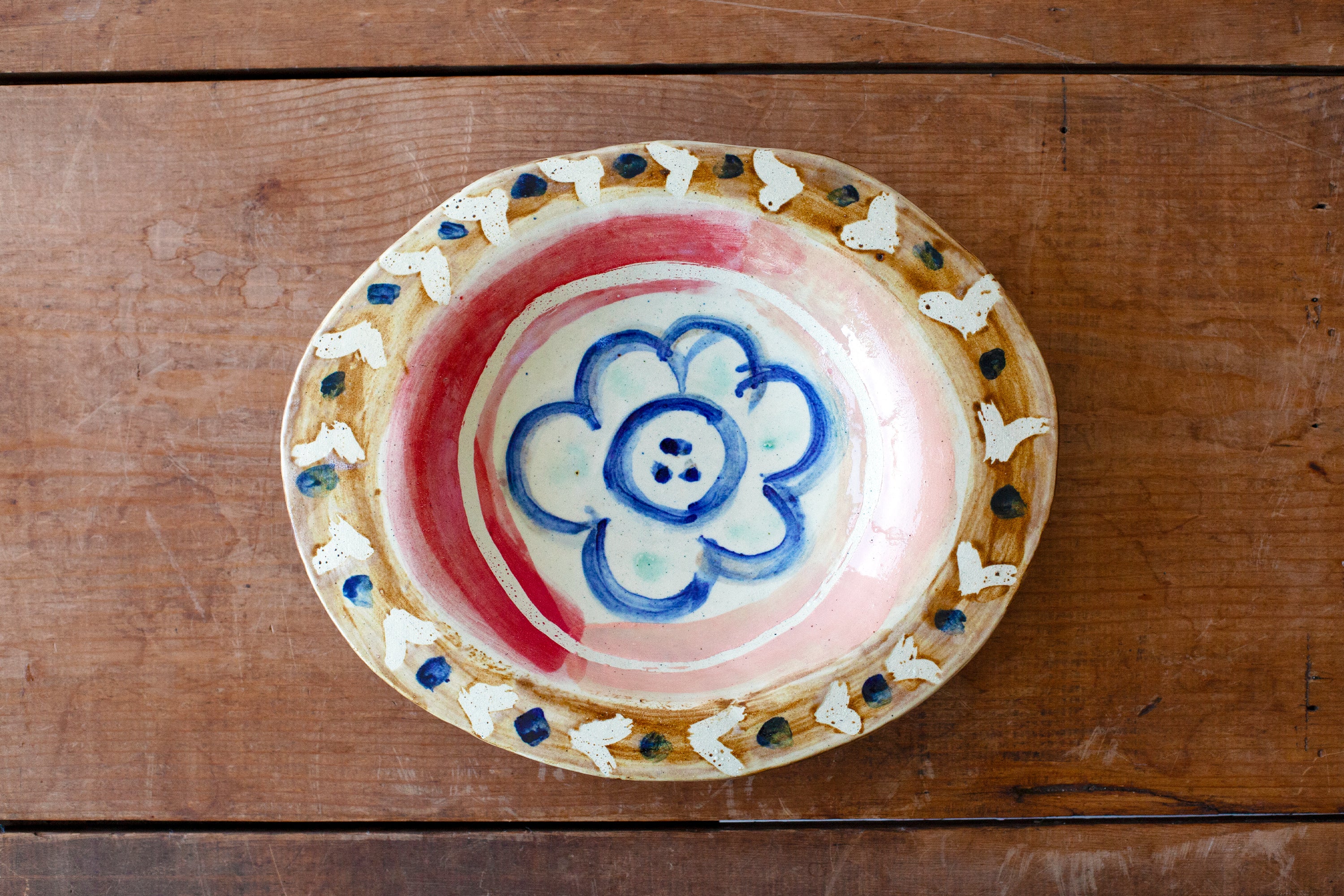 Oval Flower Serving Platter