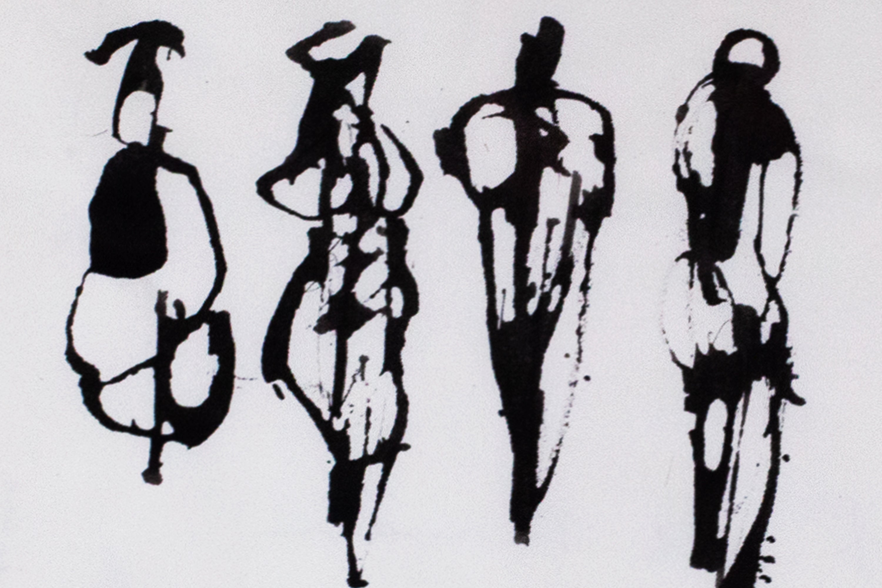 Four Figure Ink Drawing