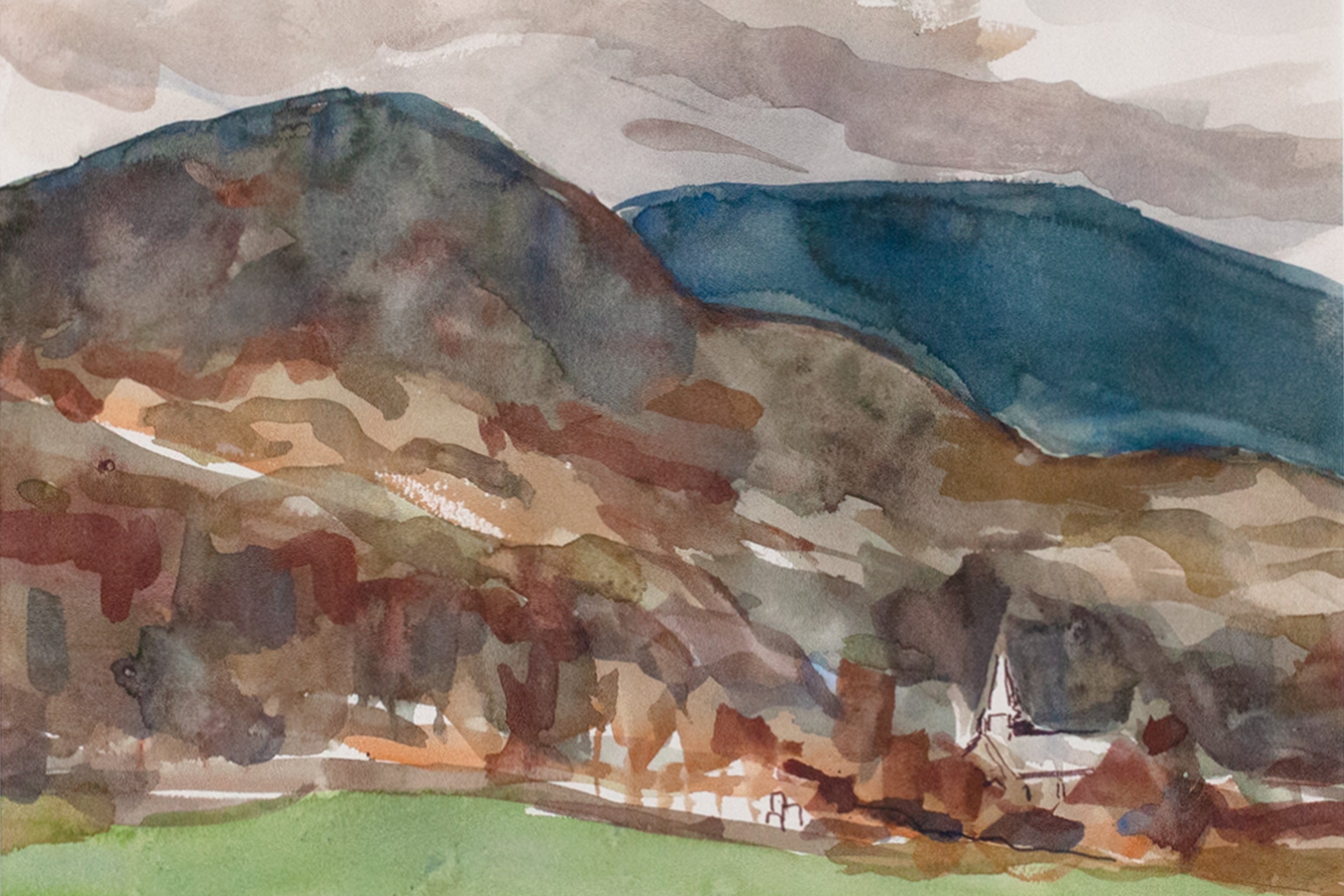 Mountainscape Watercolor