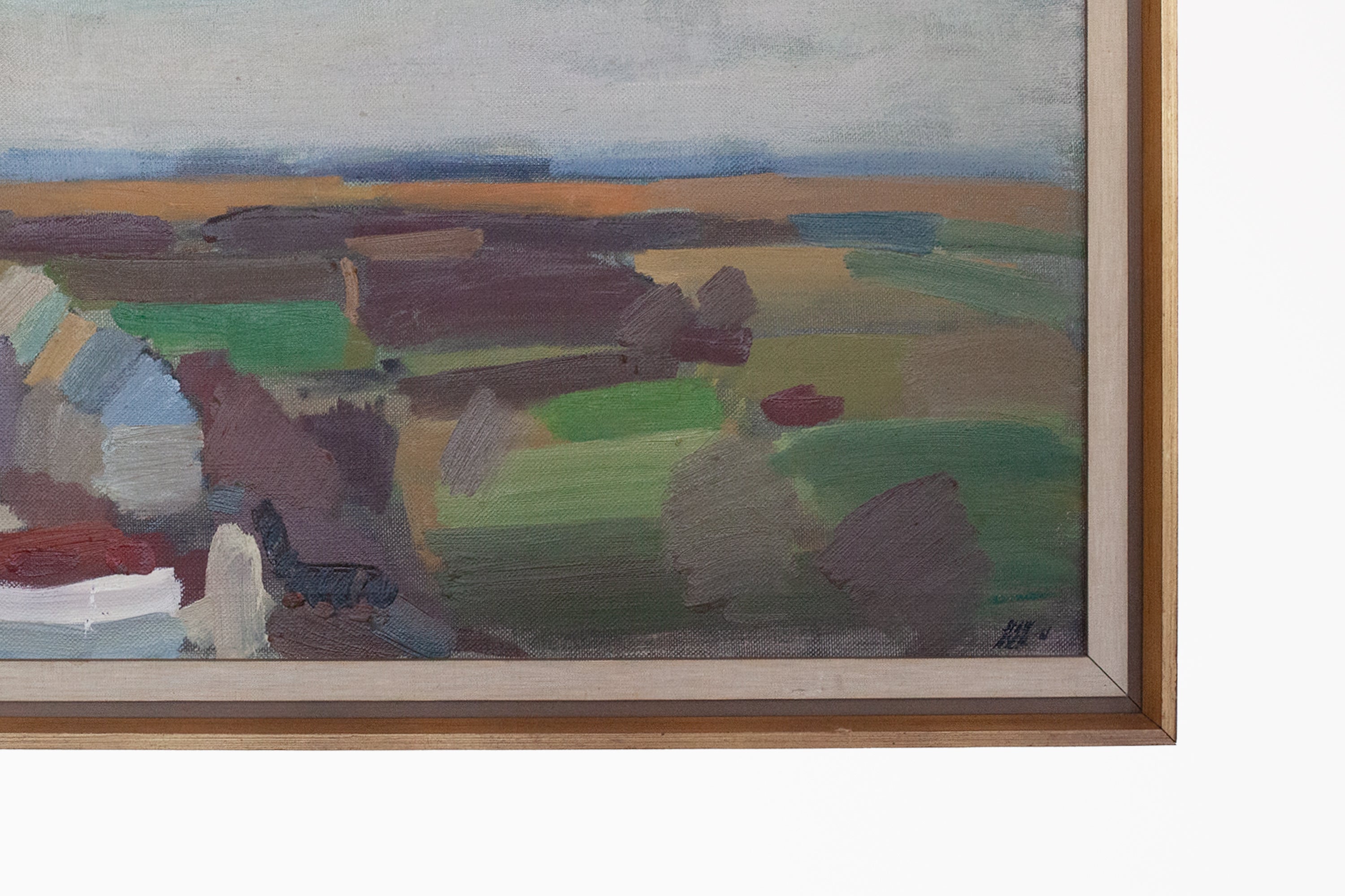 Wide Beachscape Vista Painting