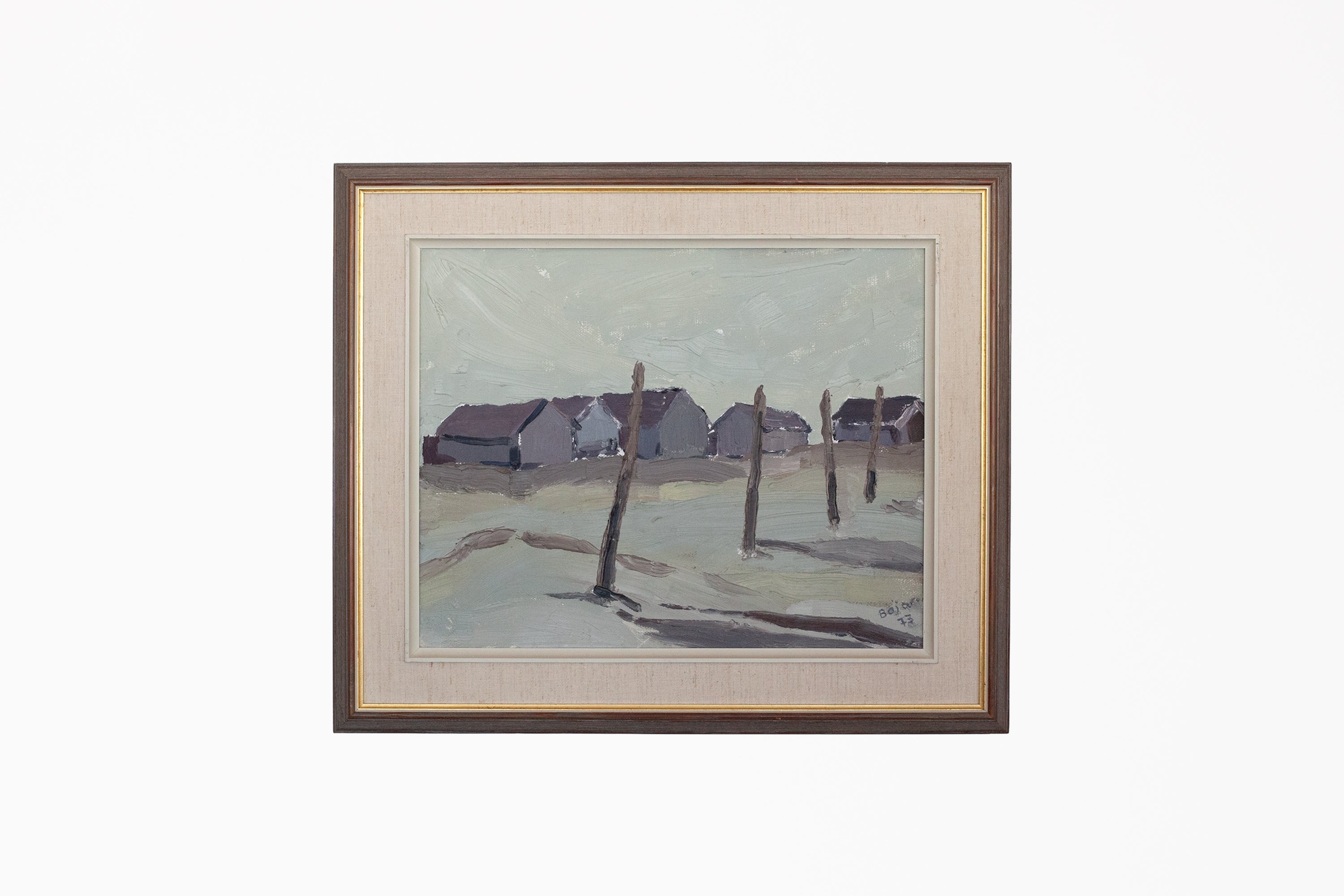 Winter Huts and Fence Painting