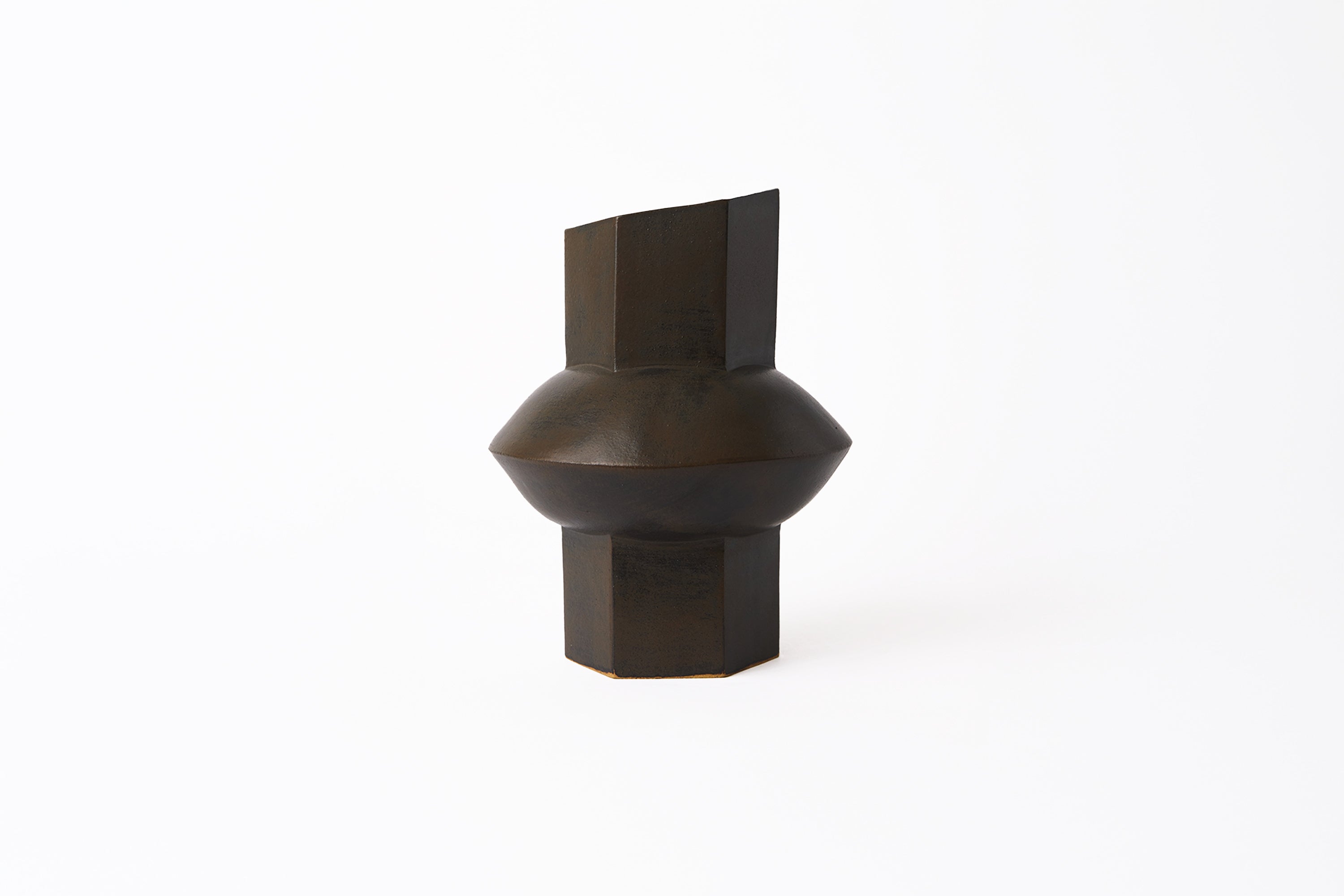 BZIPPY - Tube Small Oval Vase - Espresso