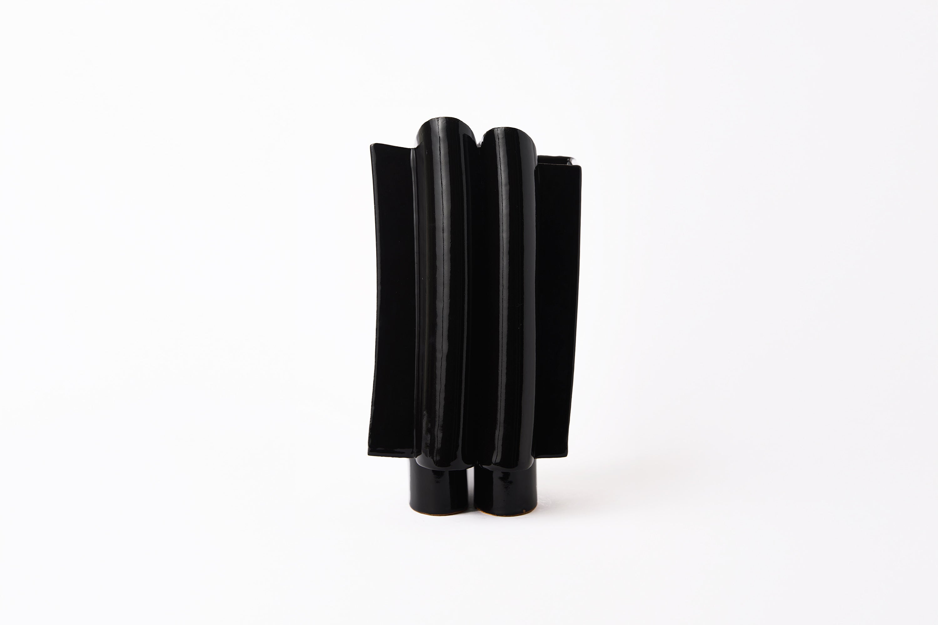 BZIPPY - Wiggle Vase - Gloss Black