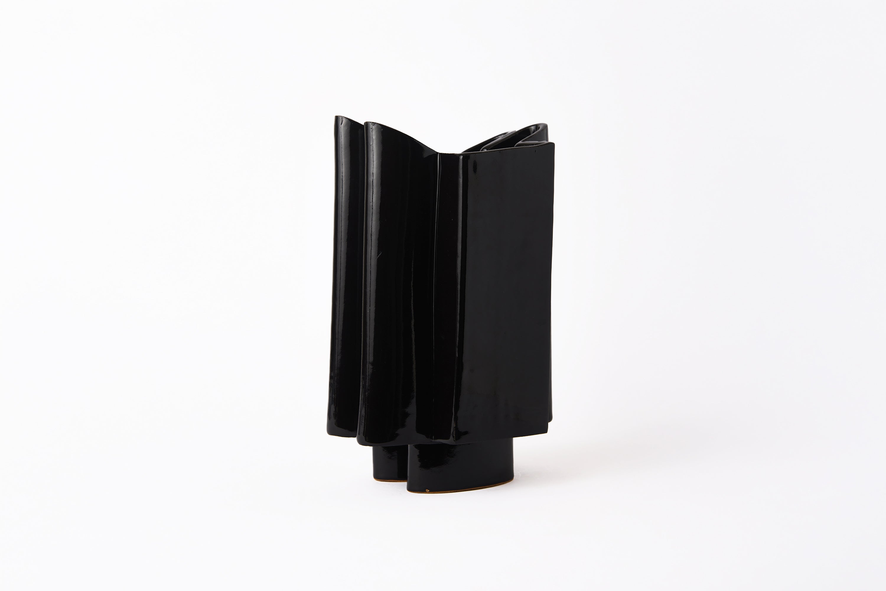 BZIPPY - Wiggle Vase - Gloss Black