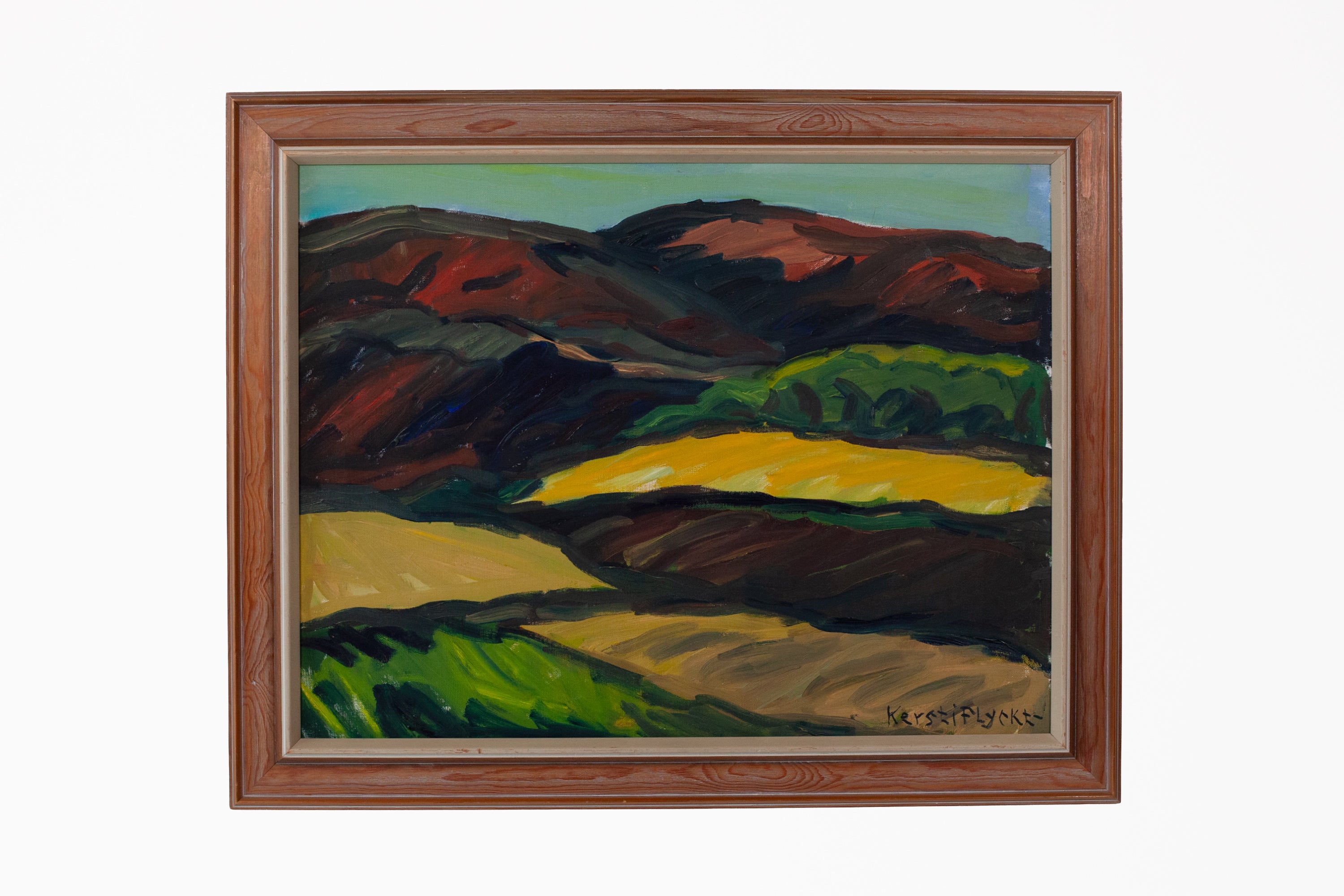 Abstract Bold Color Landscape Painting