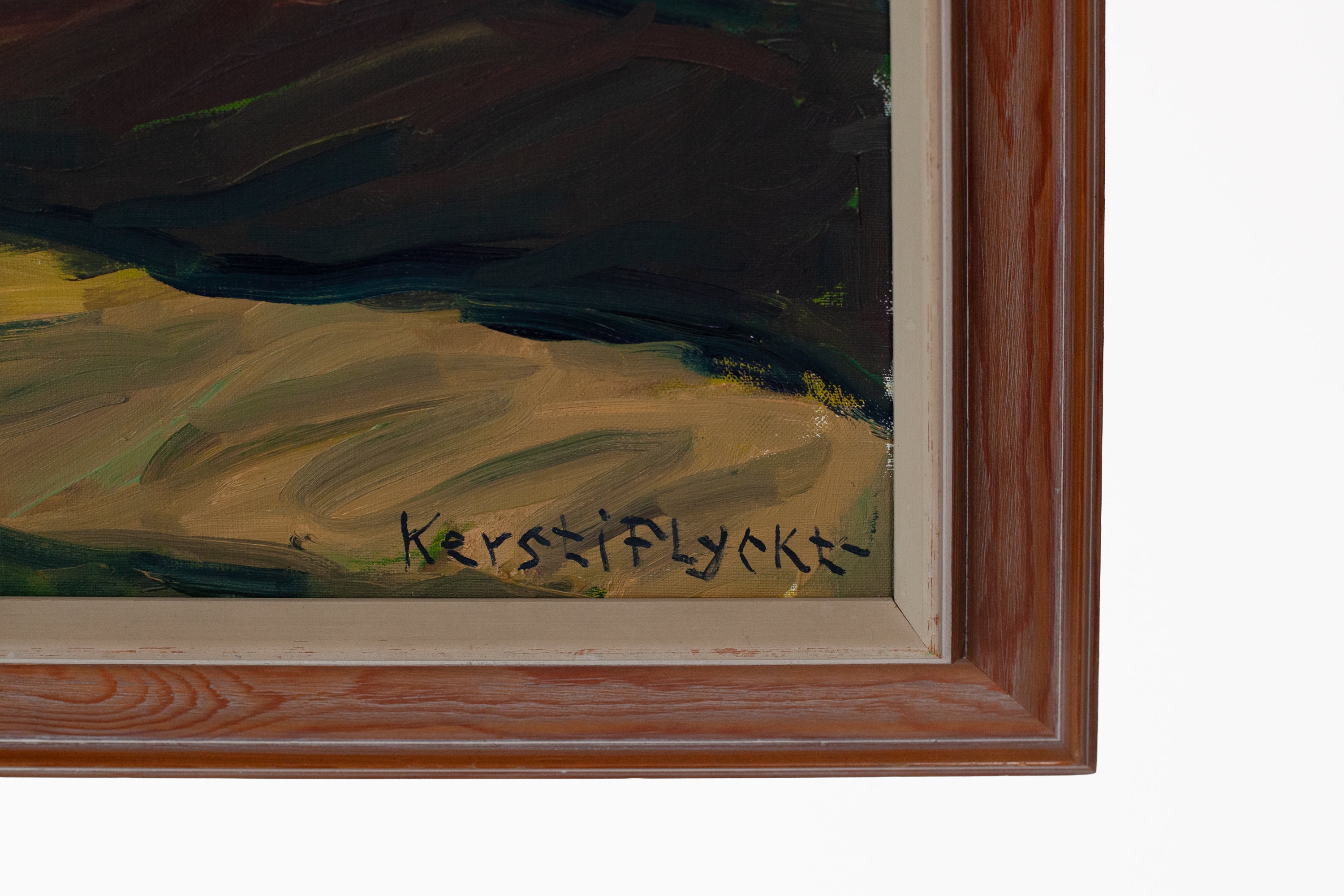 Abstract Bold Color Landscape Painting