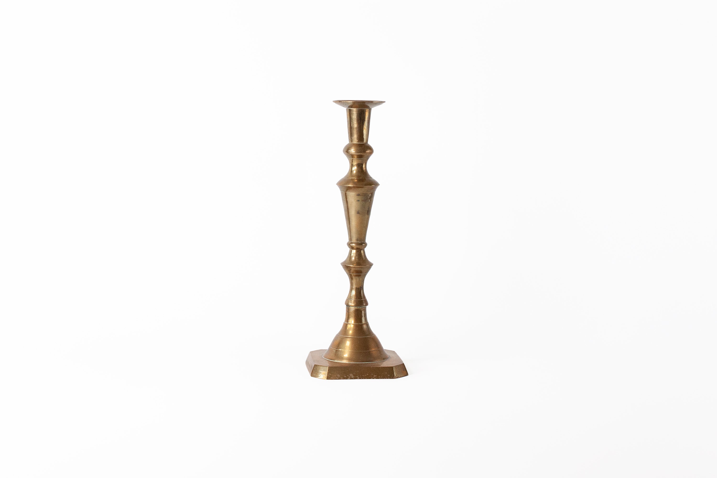 12" Brass Candlestick Holder
