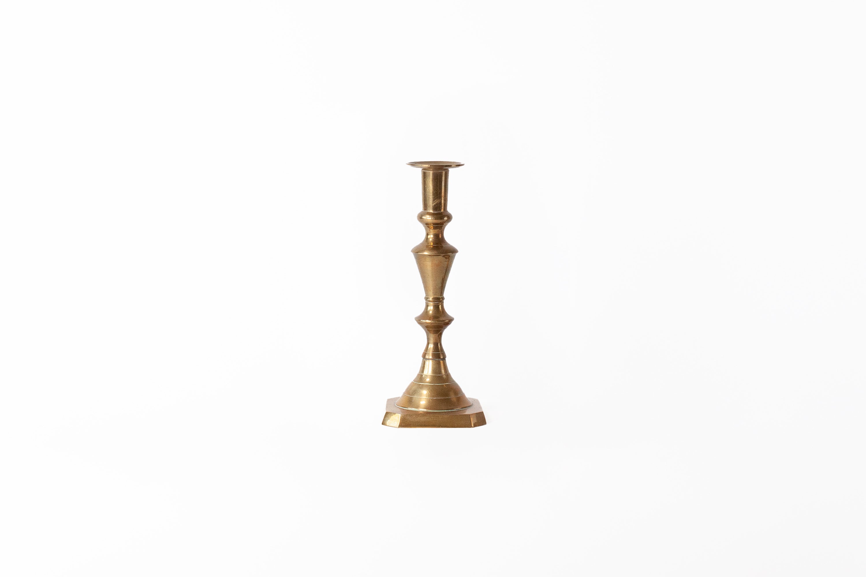 9" Brass Candlestick Holder