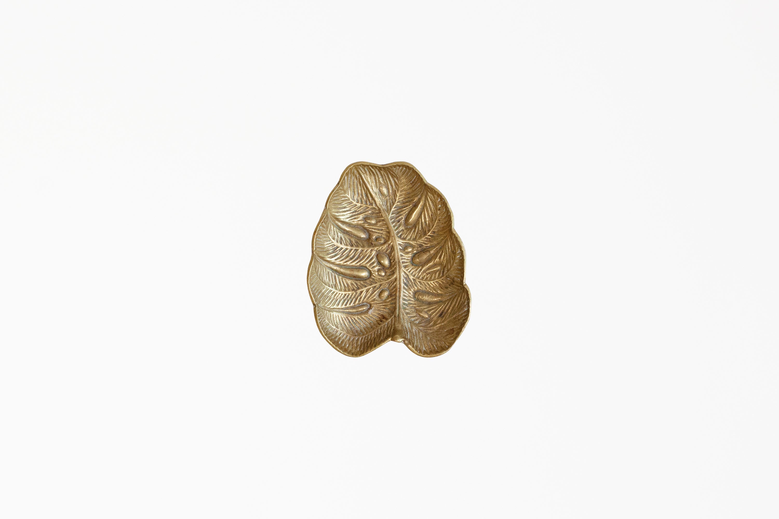 Vintage Brass Leaf - Monstera