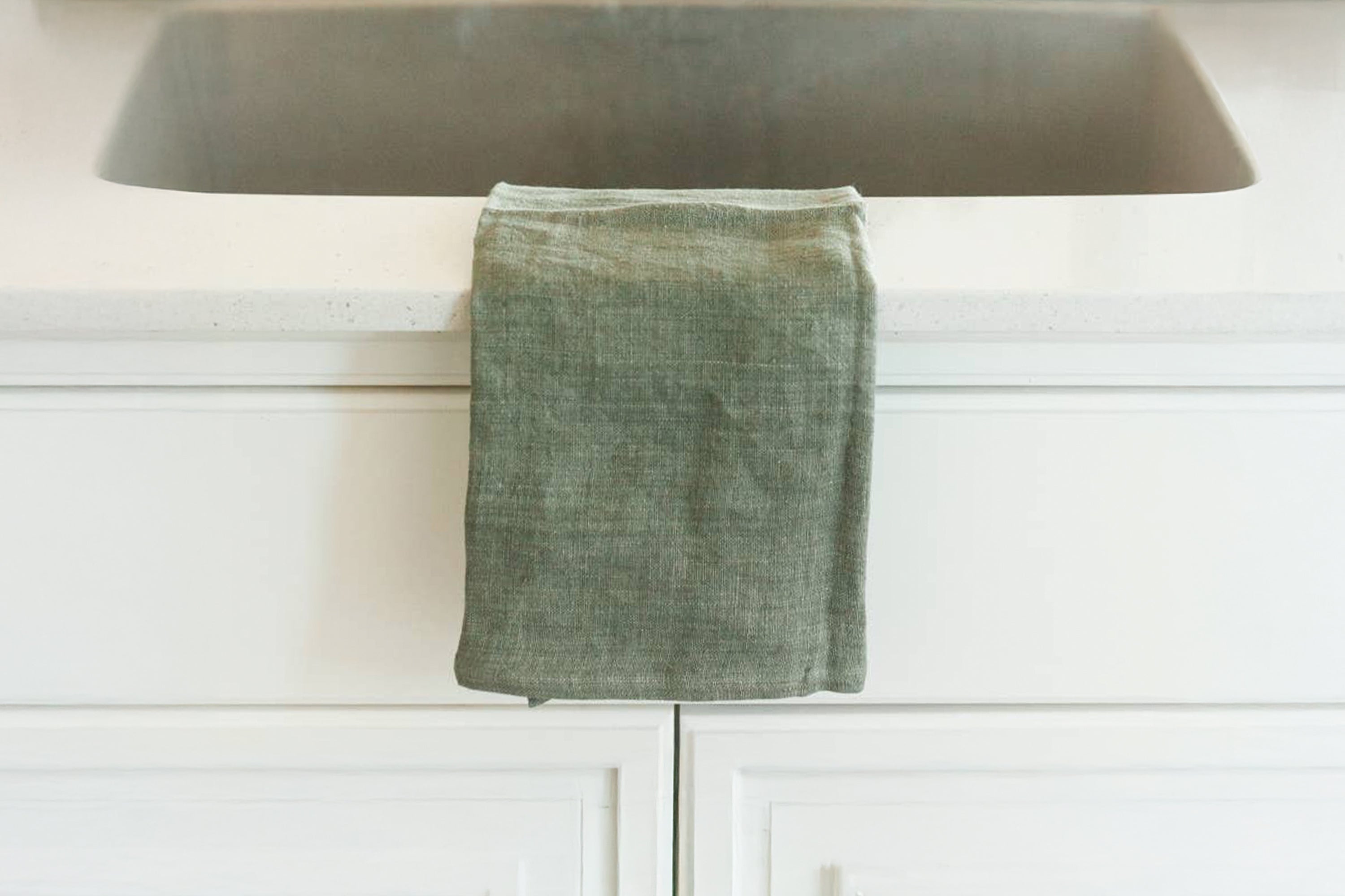 Creative Women - Stone Washed Tea Towel - Sage
