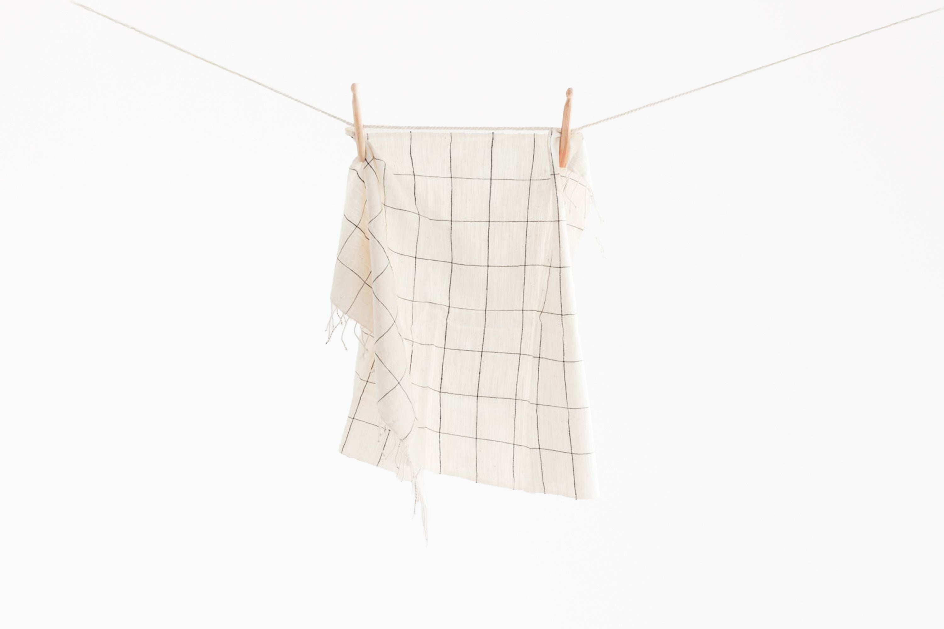 Creative Women - Windowpane Plaid Hand Towel - Navy