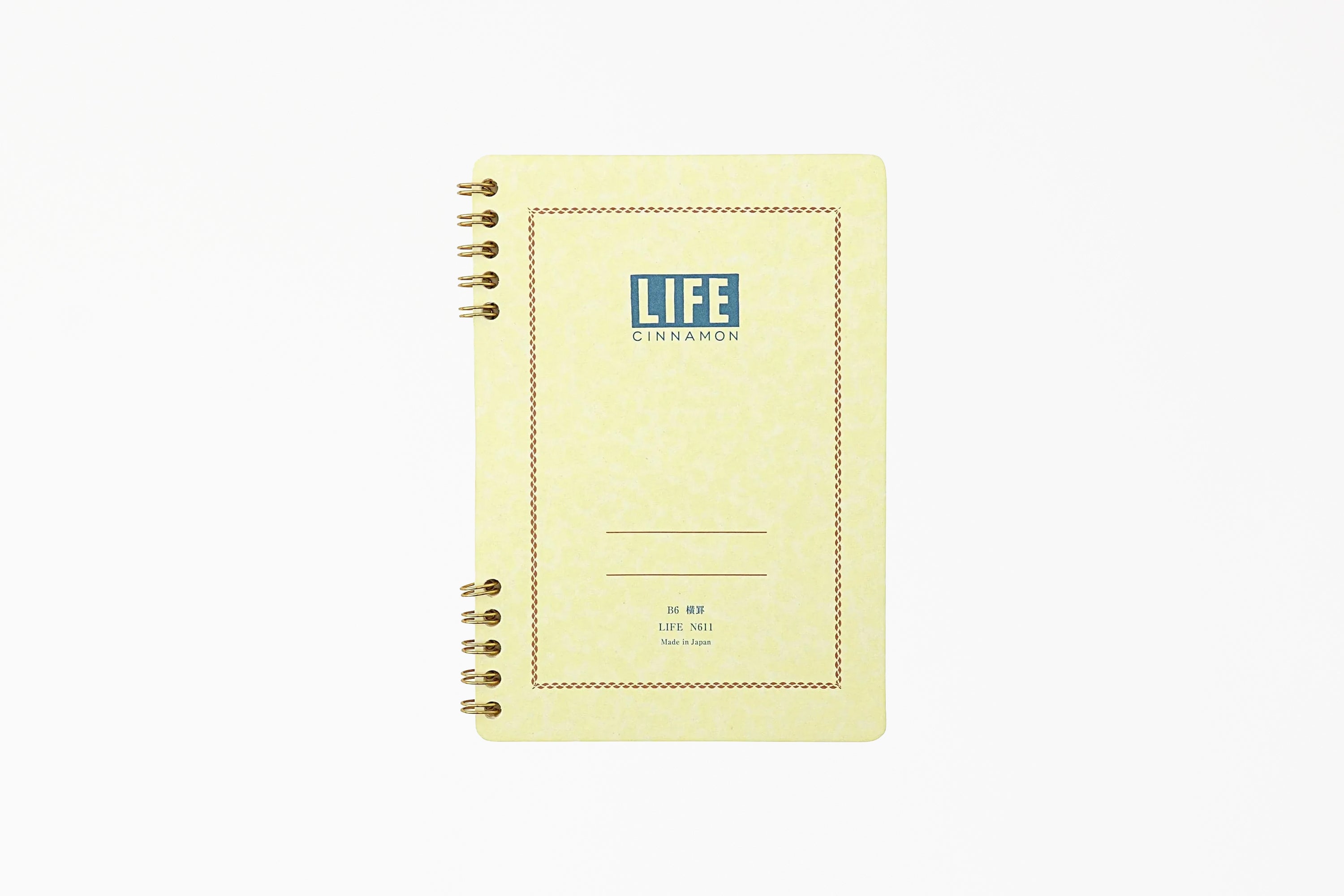Life Cinnamon Ringed Notebook B6 - Ruled