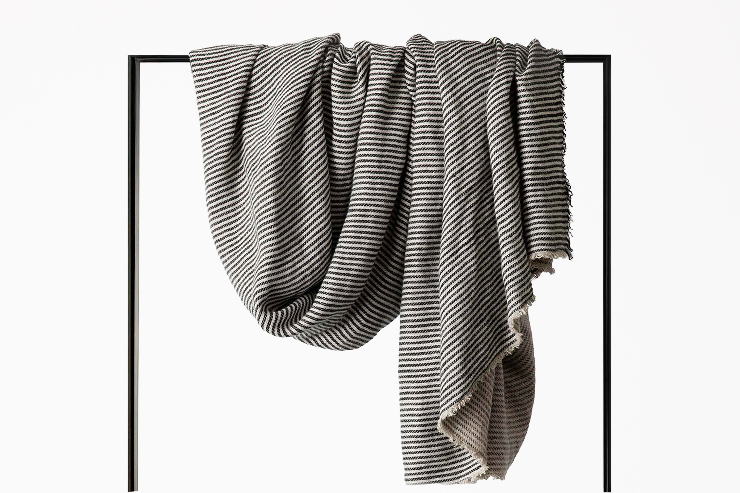 Mira Linen Throw - Ellis Stripe