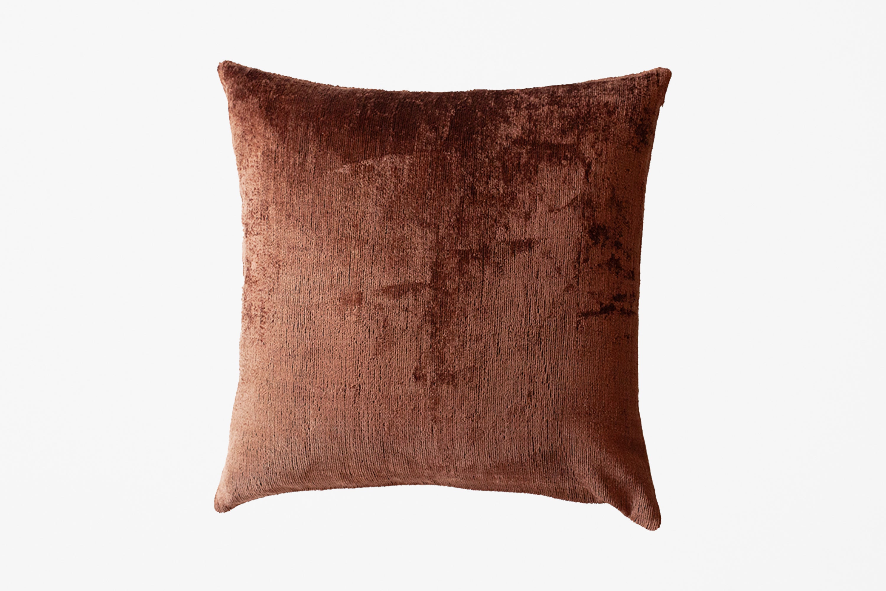Talik Velvet Square Cushion Cover - Chestnut