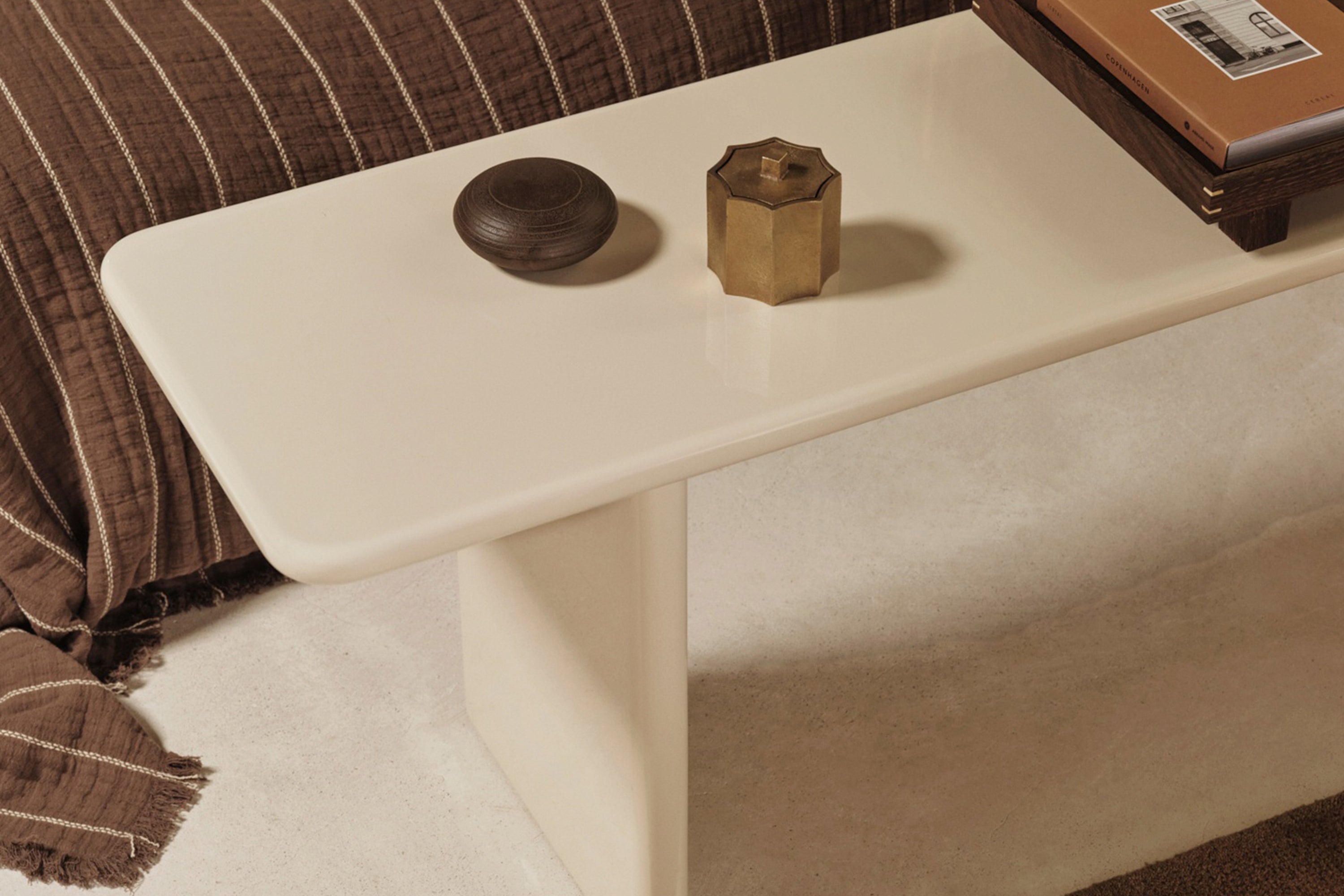 Rink Bench - Eggshell