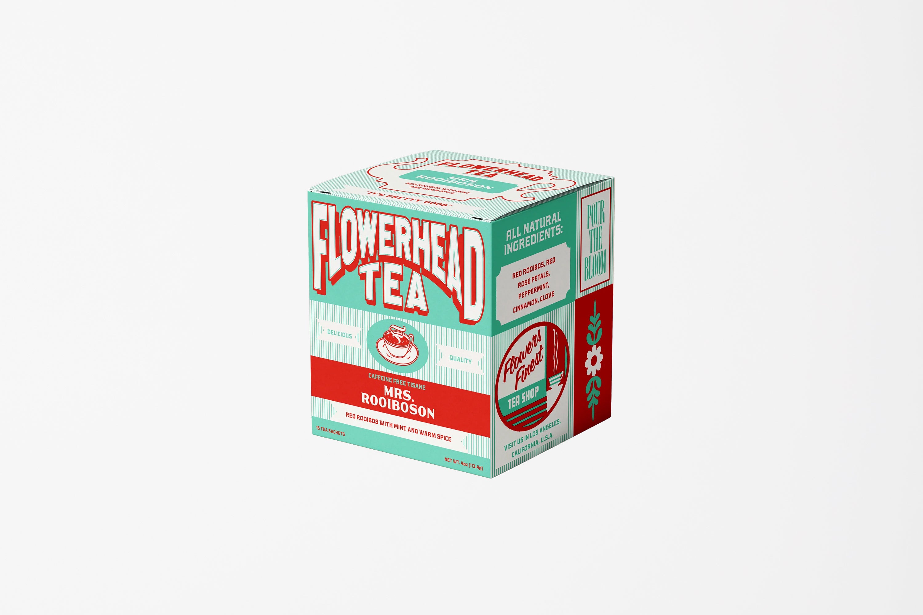 Flowerhead Tea - Mrs. Rooiboson Tea Bags