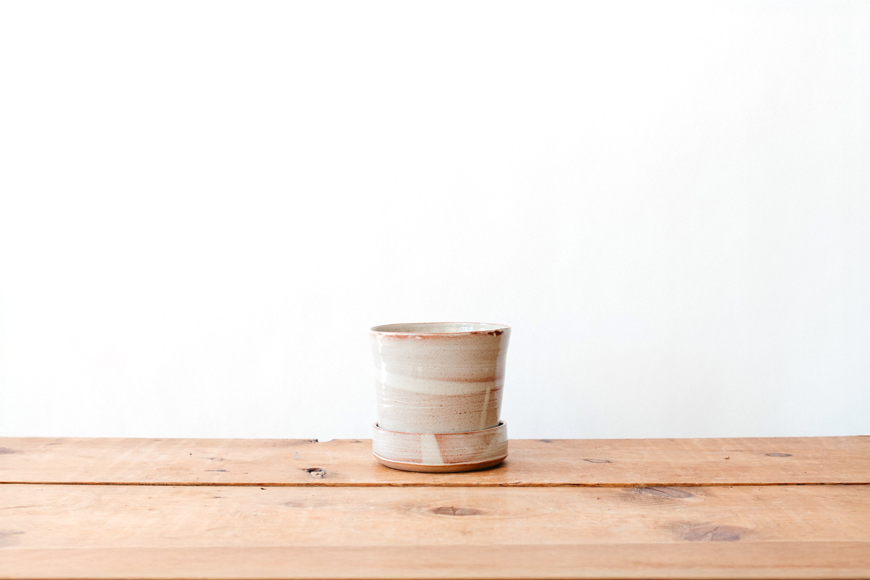 Grandmont Planter with Tray - Large White