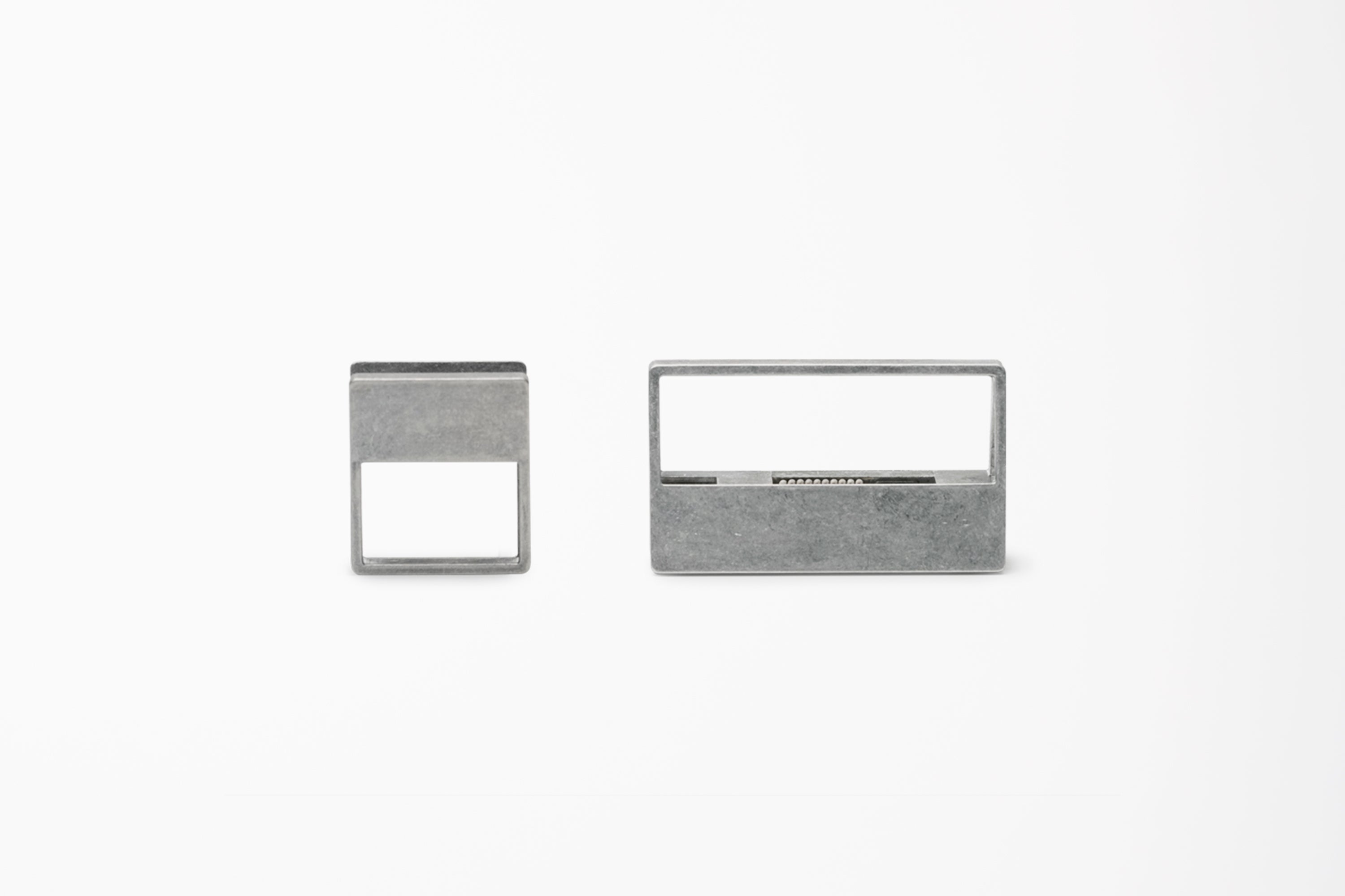HMM - Raw Aluminum Clip - Set of Two