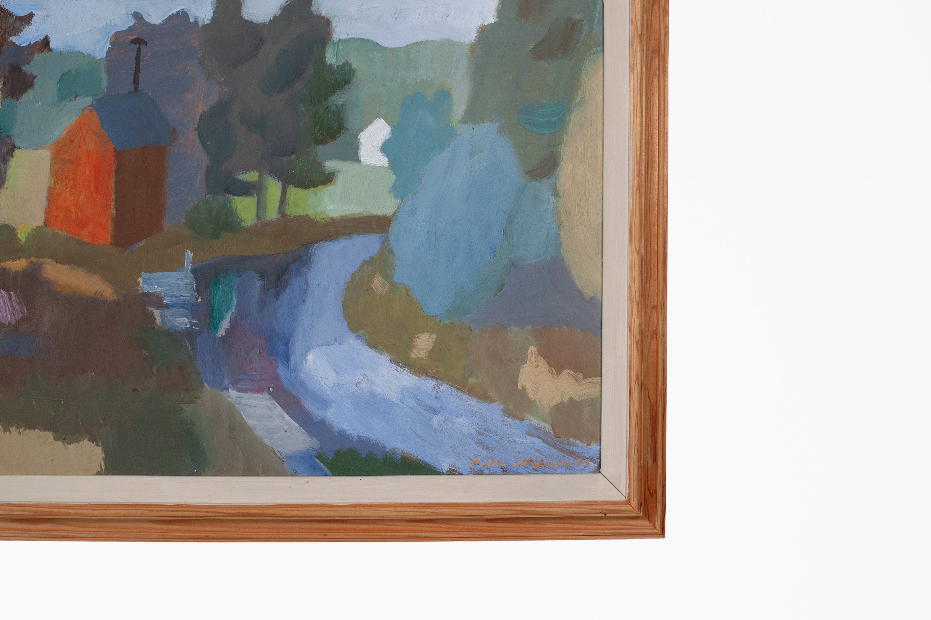 House and Stream Painting