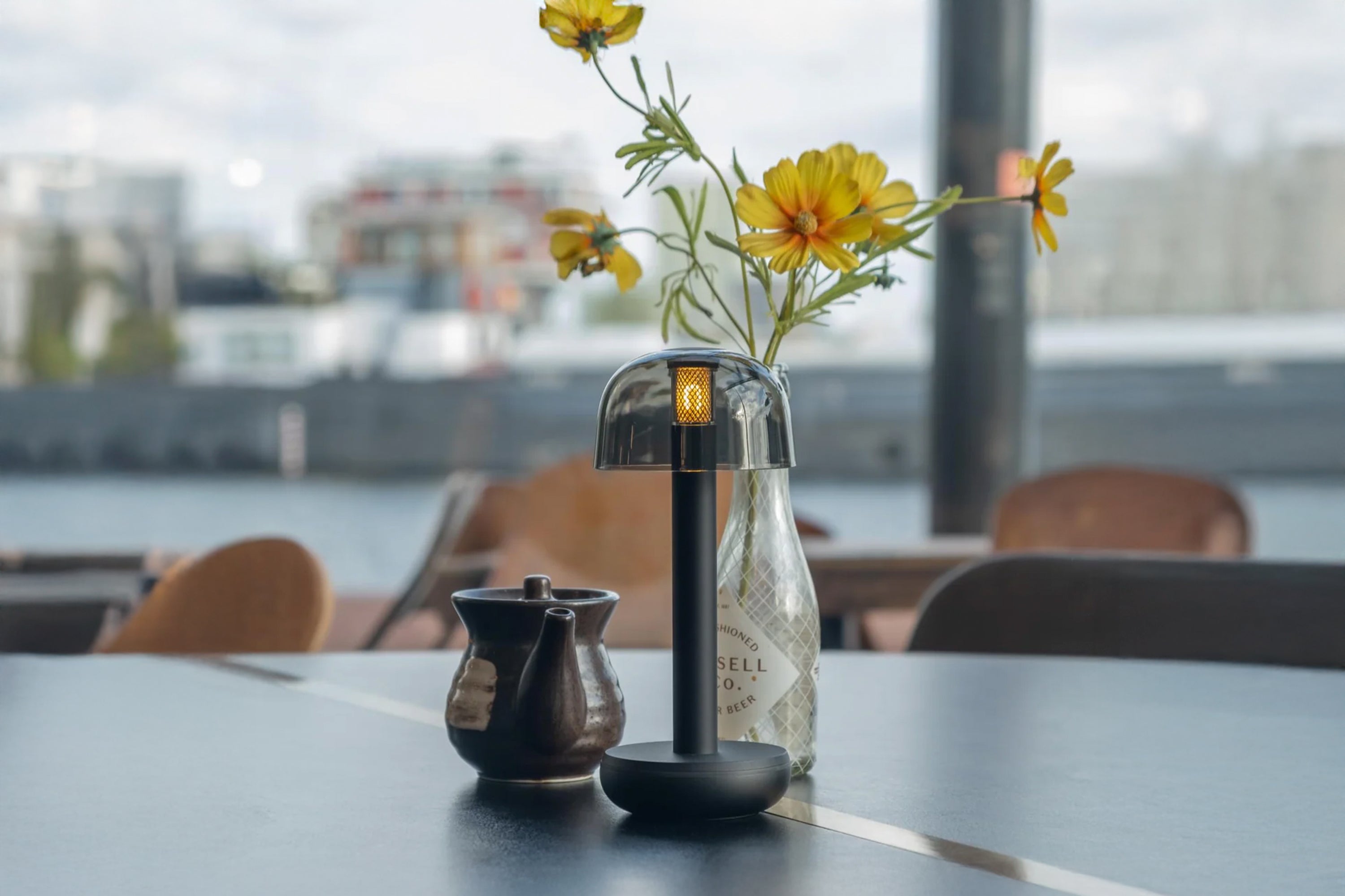 Humble - Two Table Light - Black Smoked