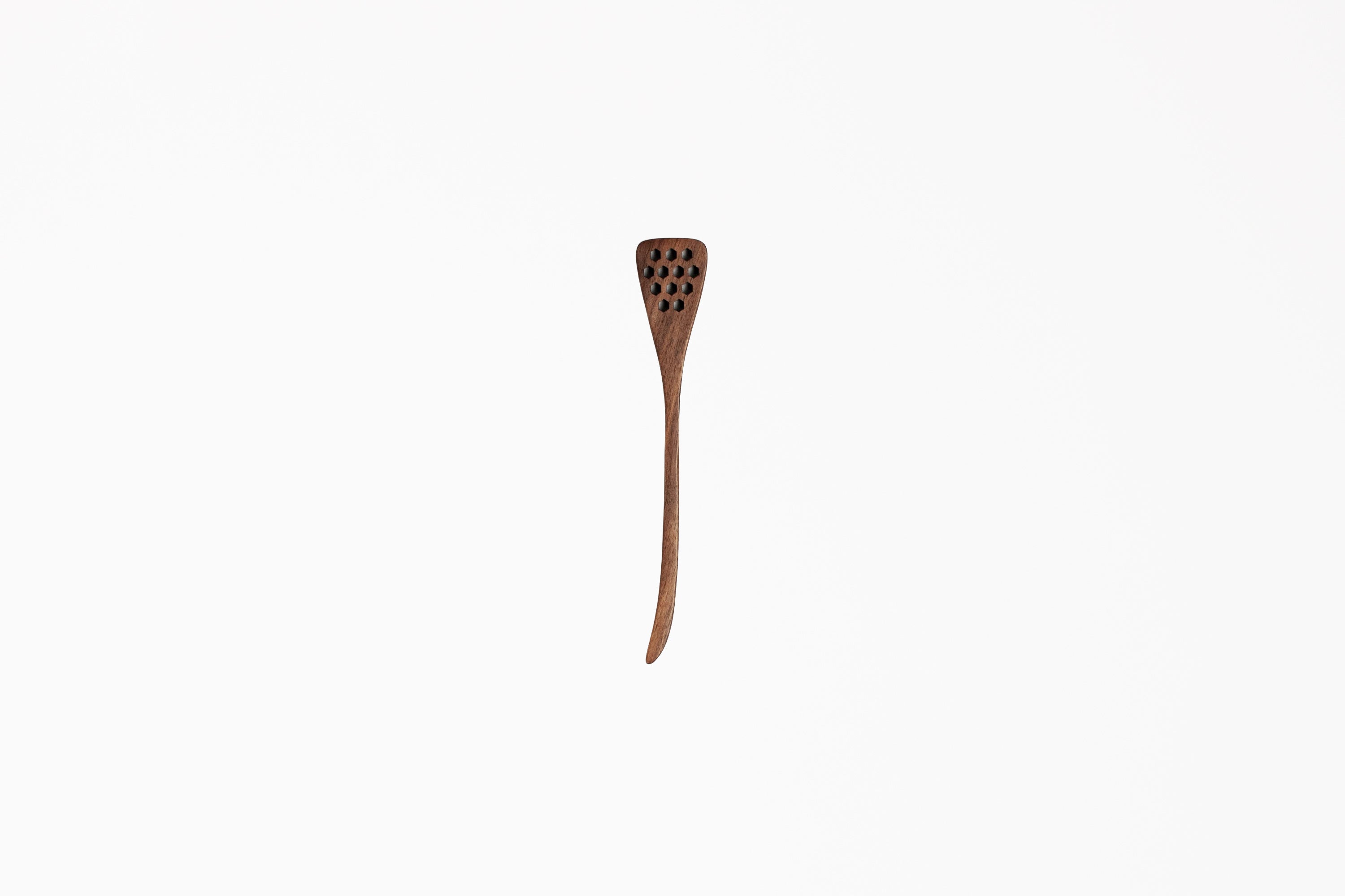 7" Walnut Hex Honey Dipper