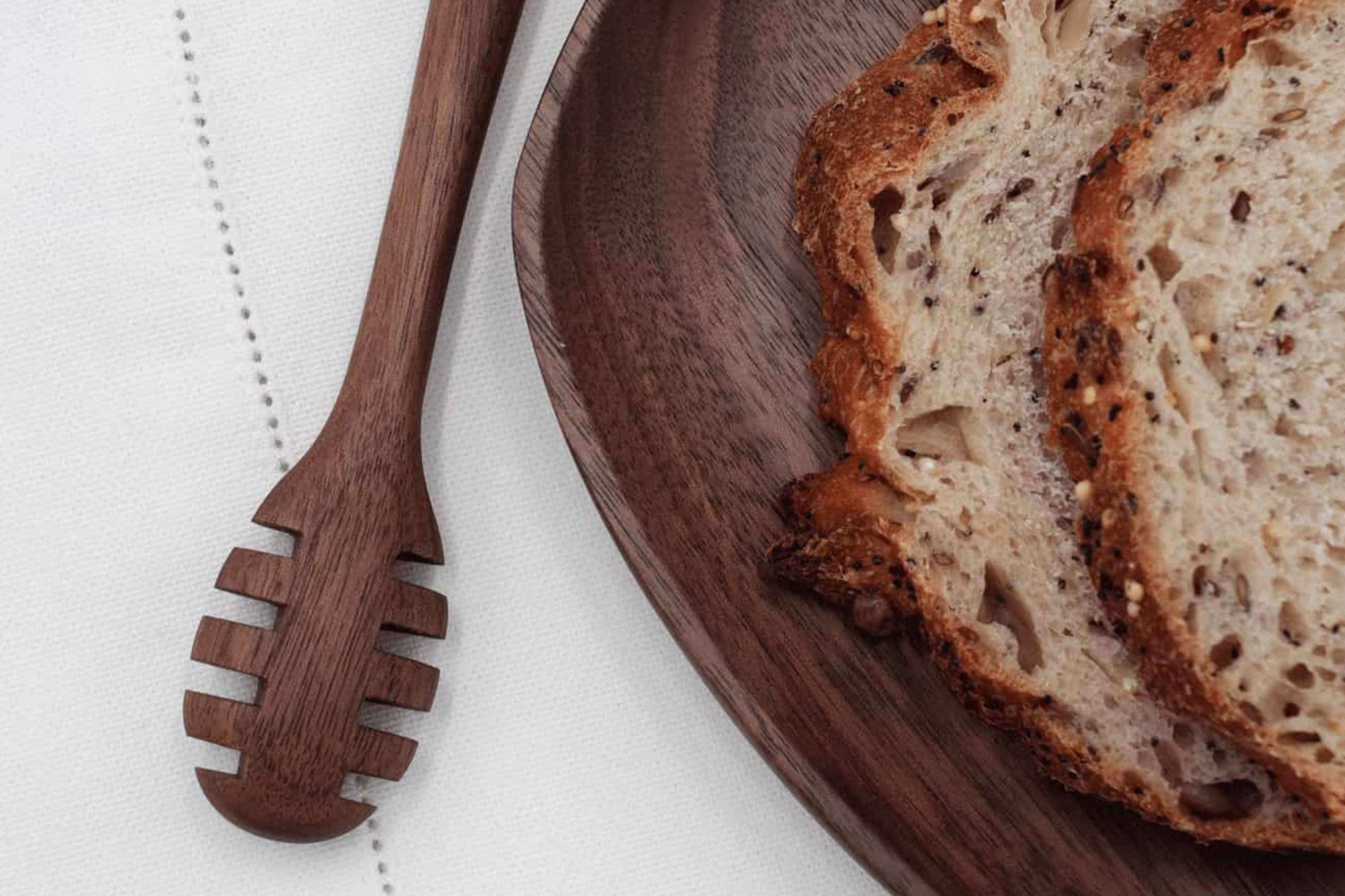 6" Walnut Honey Dipper