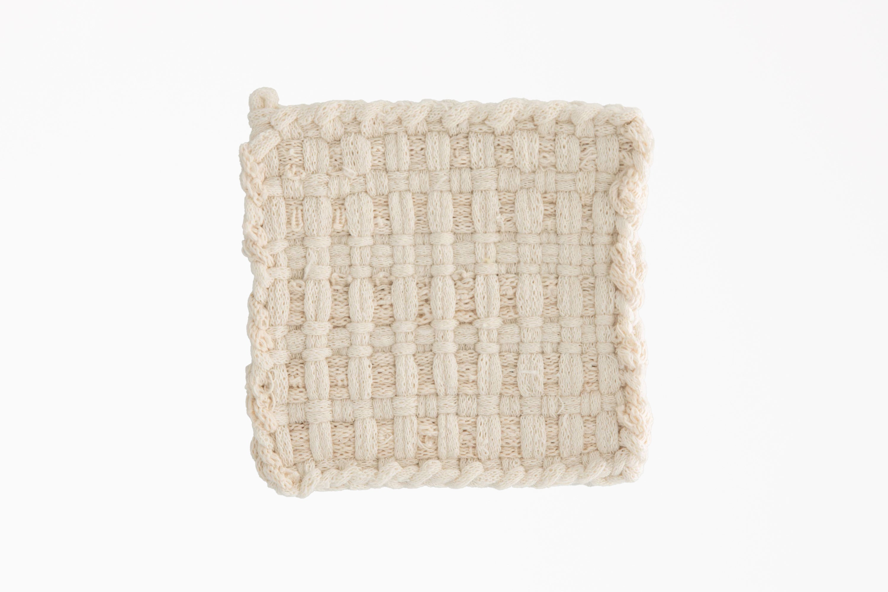 Kate Kilmurray - Handwoven Potholder in Winter White