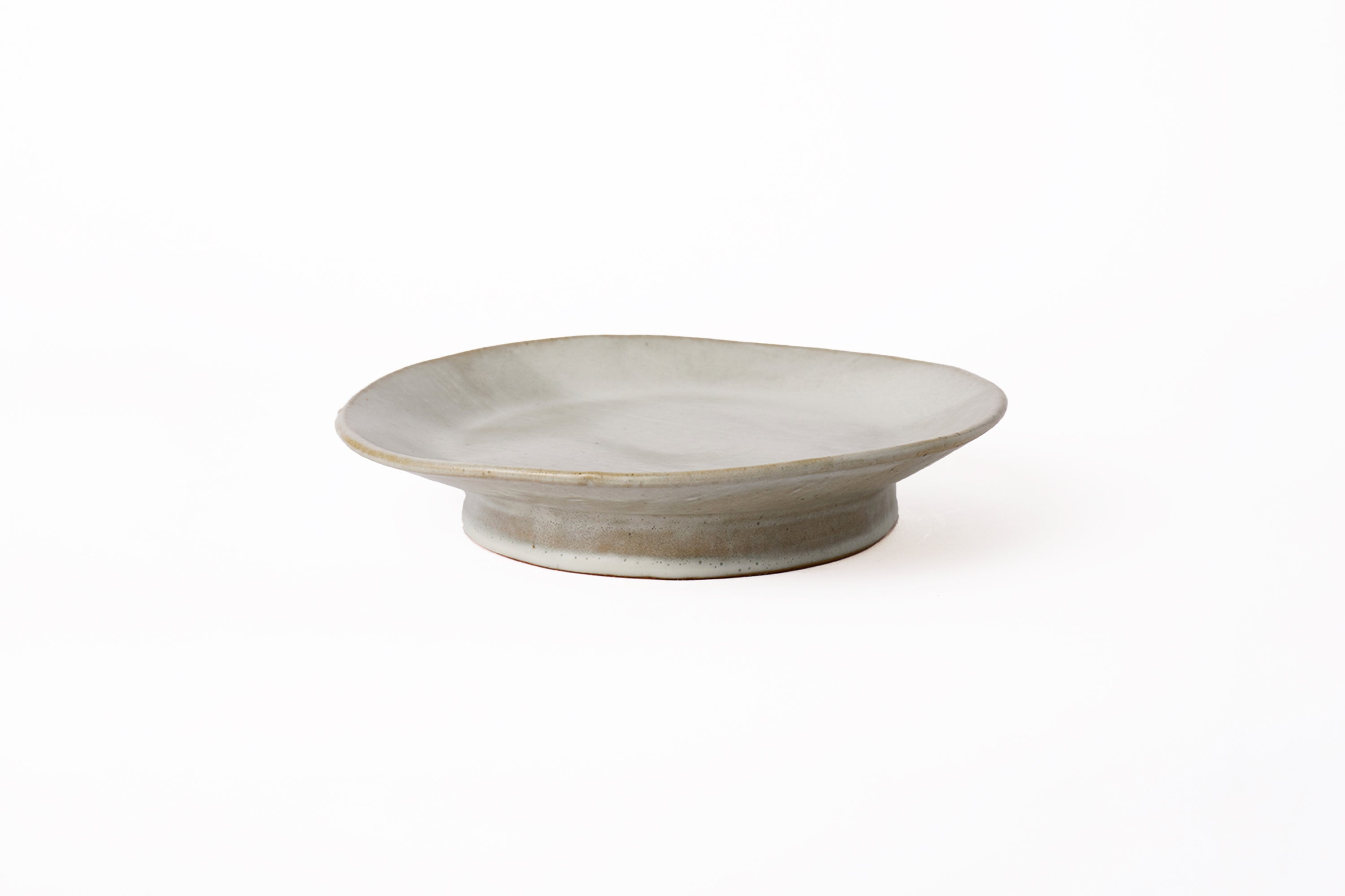 Len Carella - Pedestal Platter - Satin White