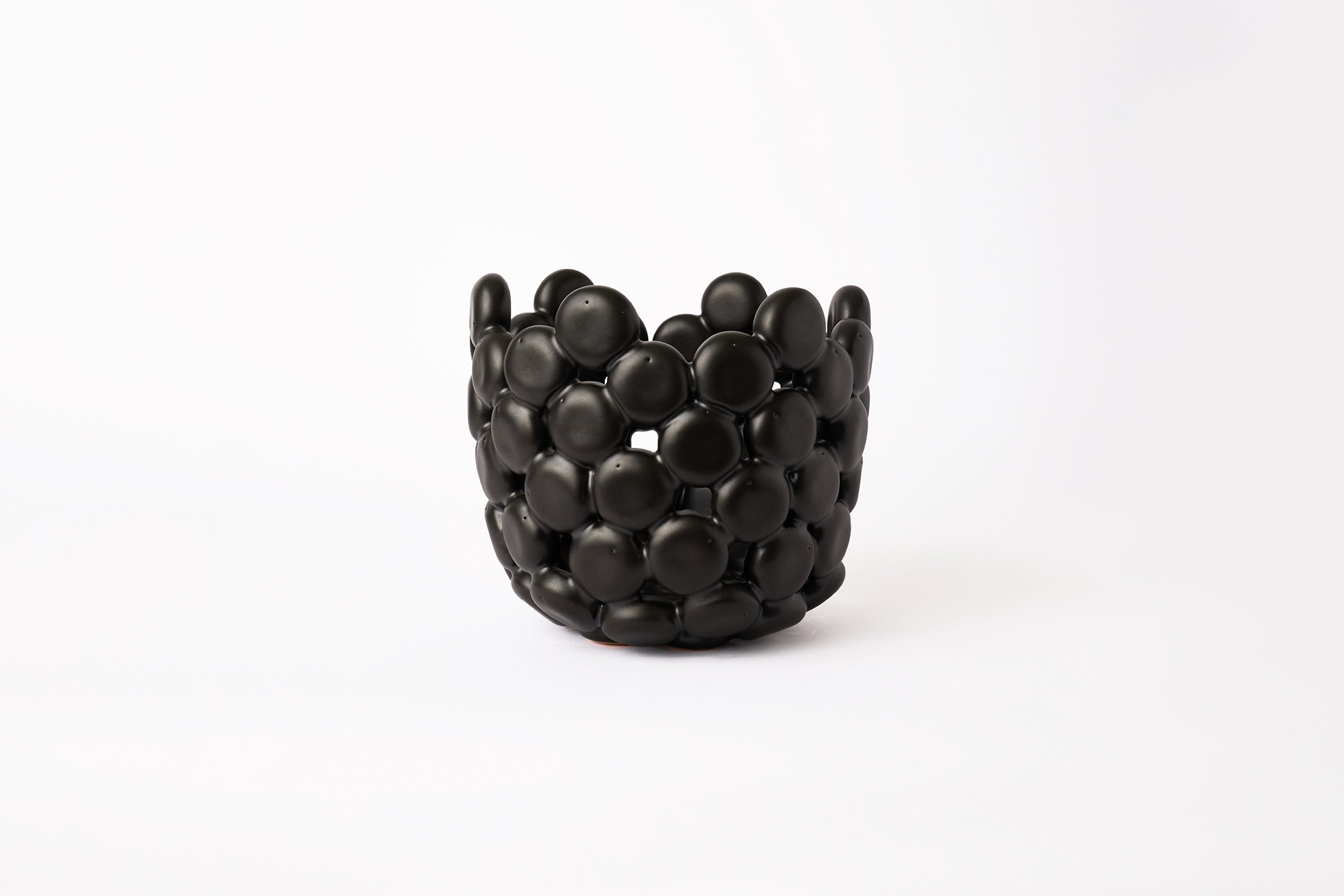 Len Carella - Tall PODS Bowl - Satin Black