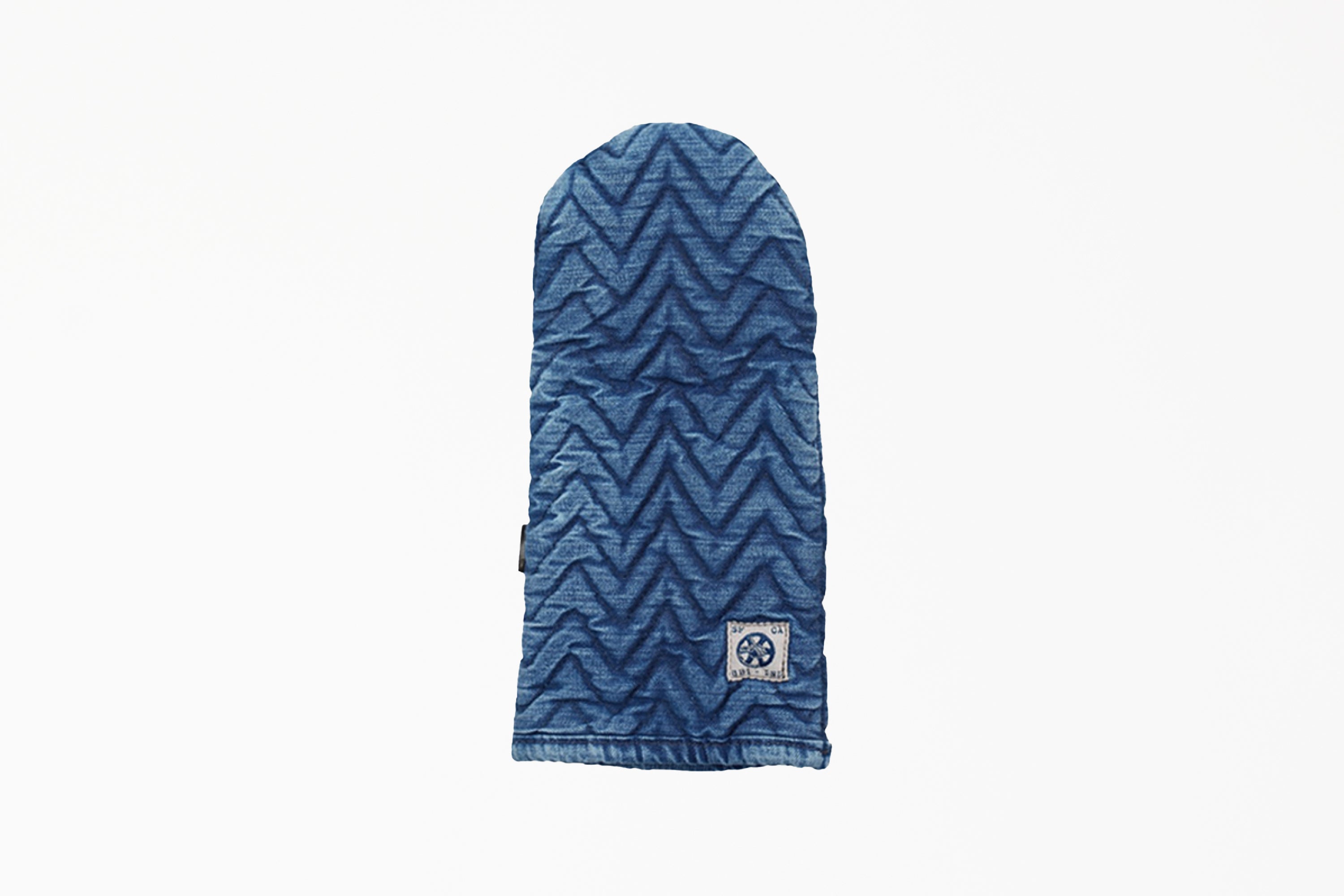 Herringbone Denim Oven Mitt - Medium Vintage