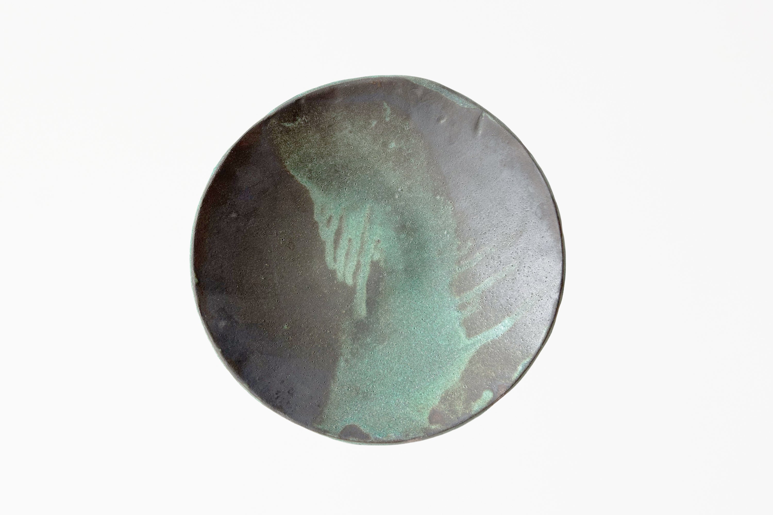Pedestal Bowl - Patina Green