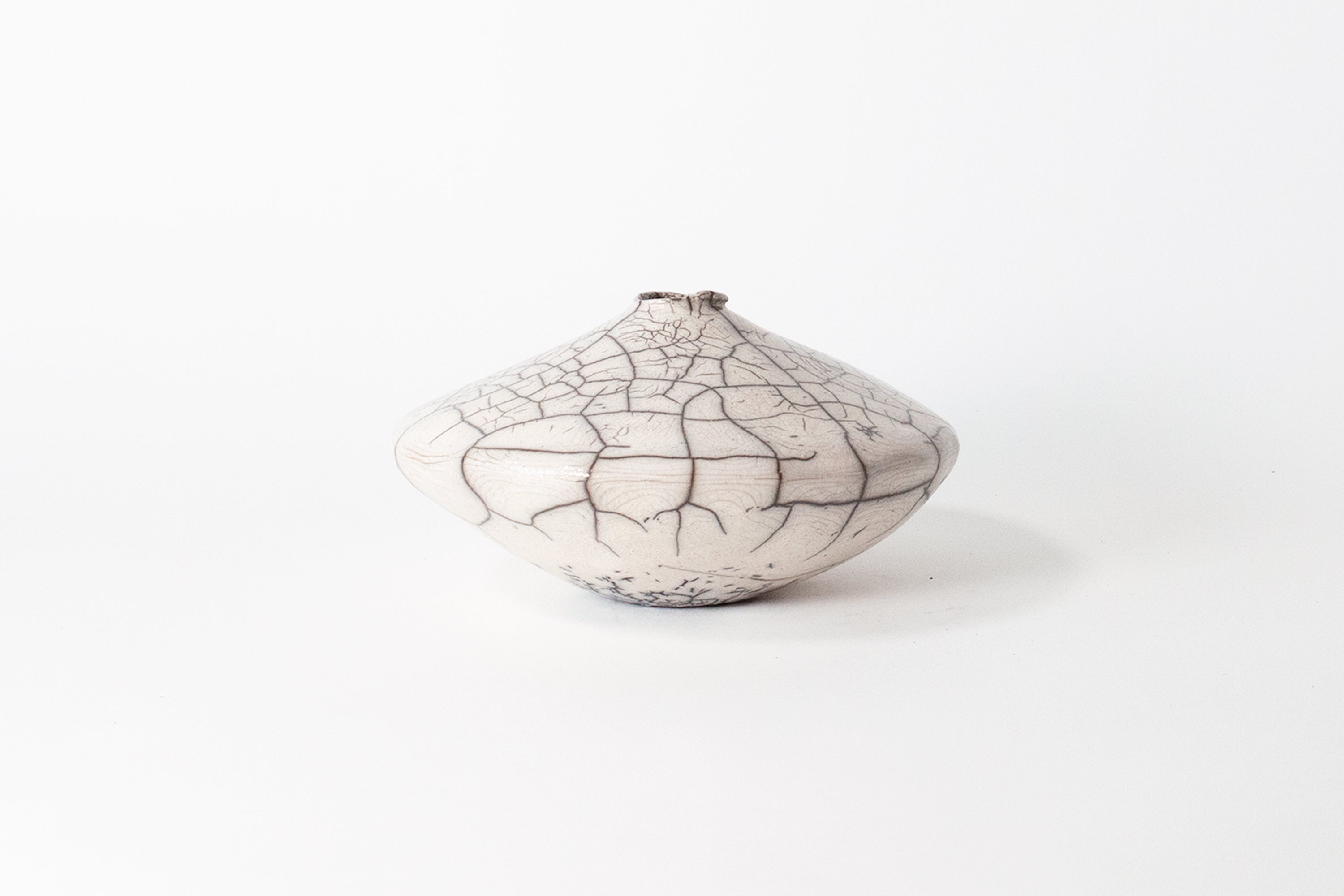 Mondays - Raku-Fired Ikebana Vase