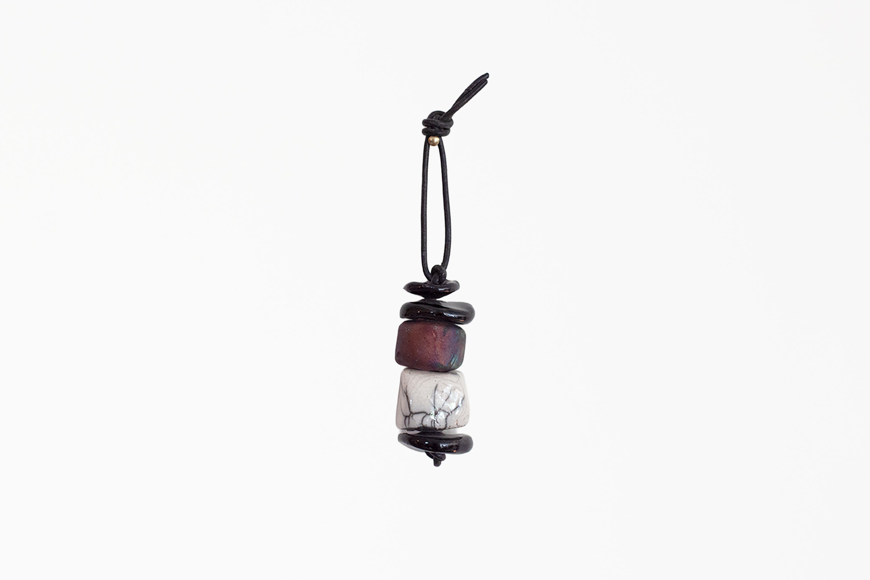 Raku Beaded Ornament