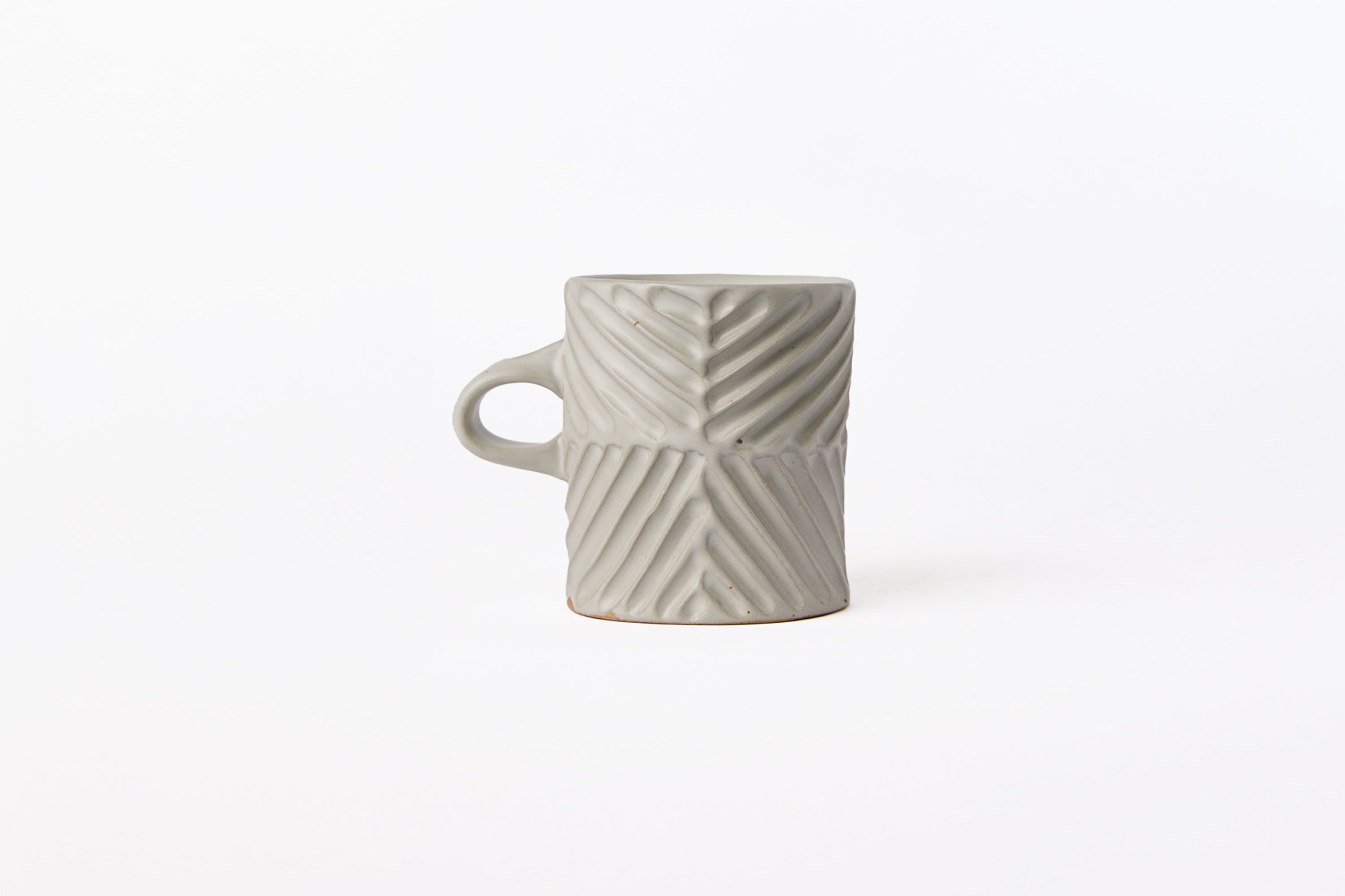 Mt. Washington Pottery - Diamond Mug - Matte White