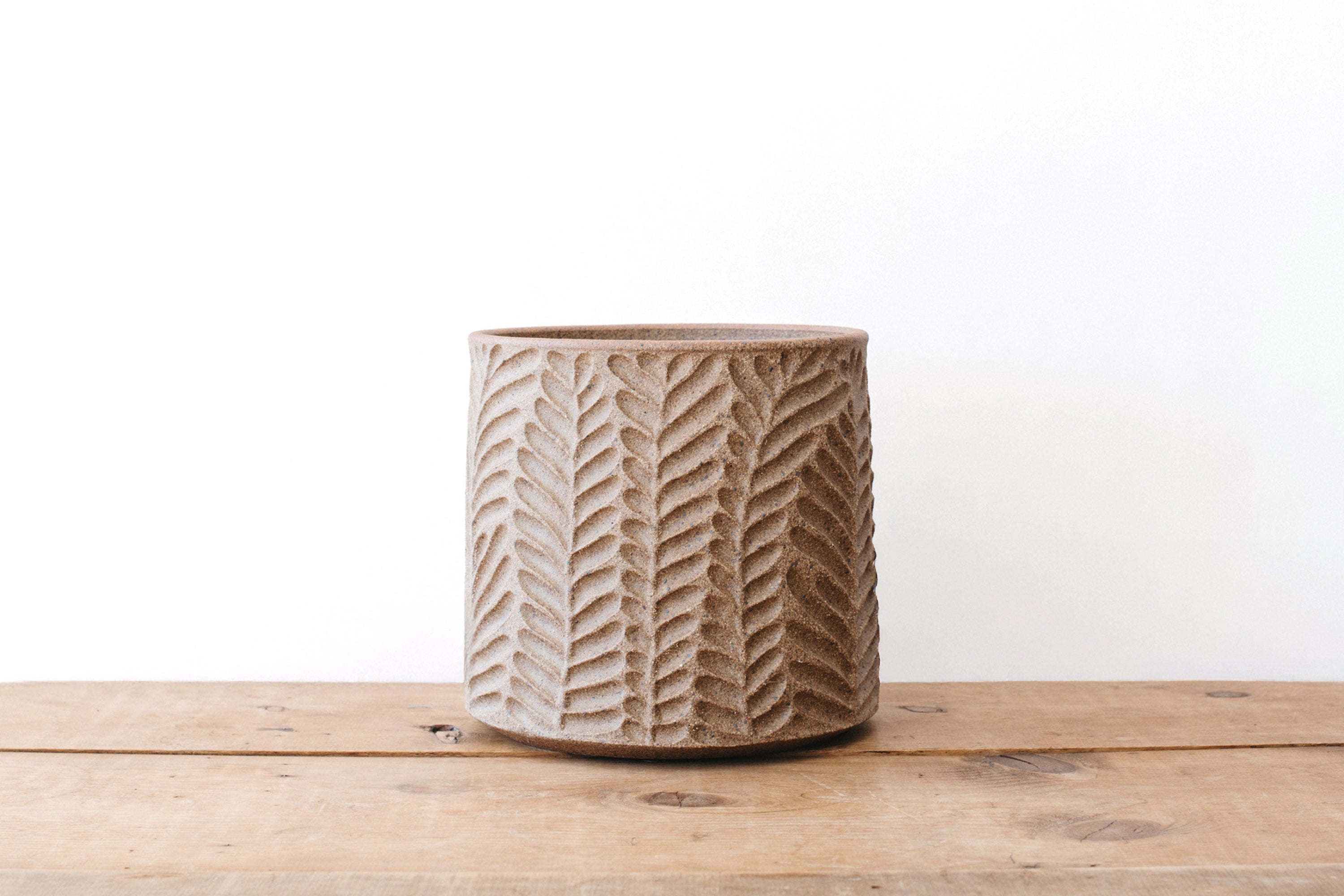 Natural Clay Fern Planter - XL