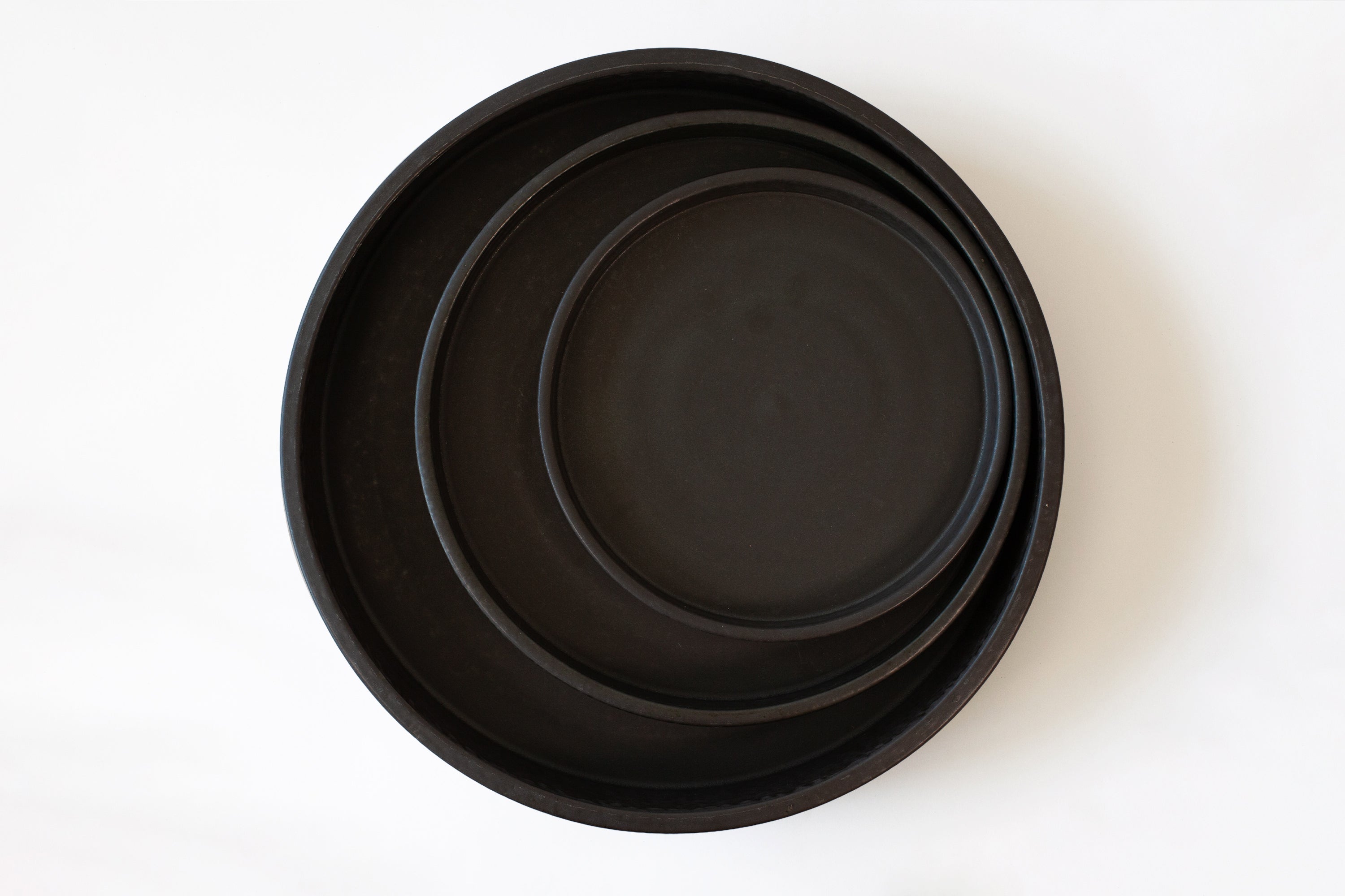 Farmhouse Coupe Trays - Satin Black