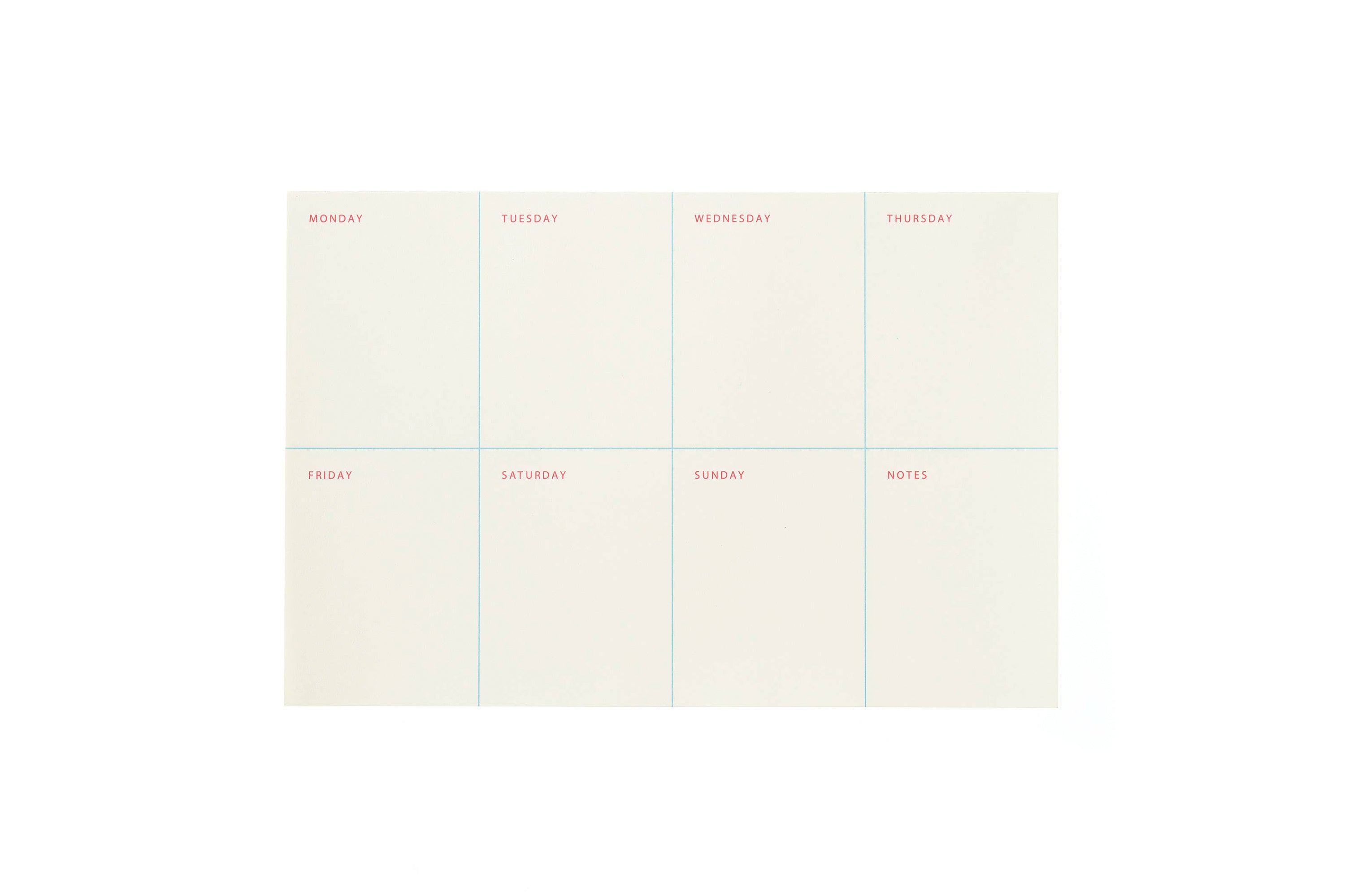 Shorthand Press - Weekly Notepad