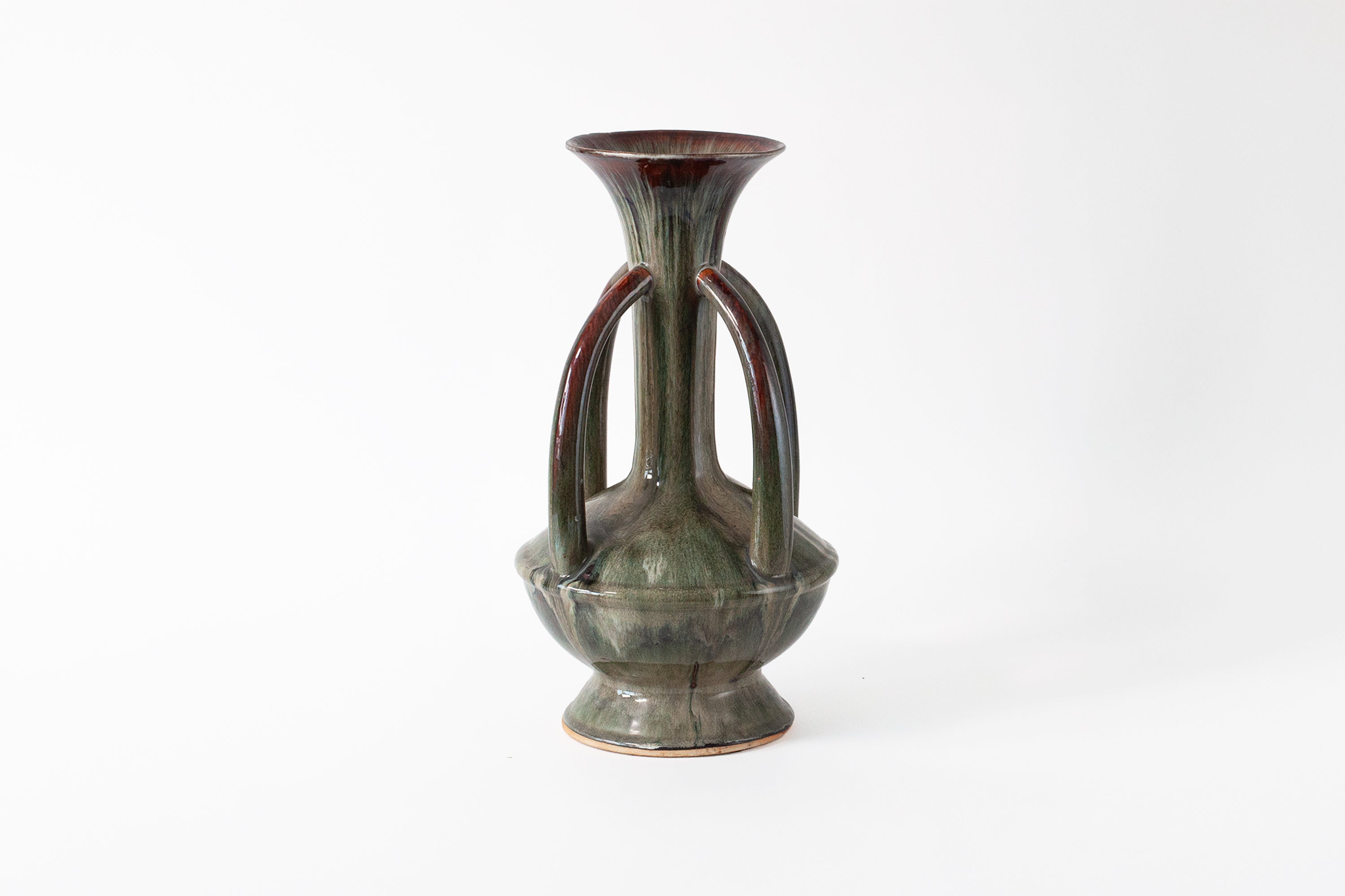 Studio Pottery Vase - Four Handle