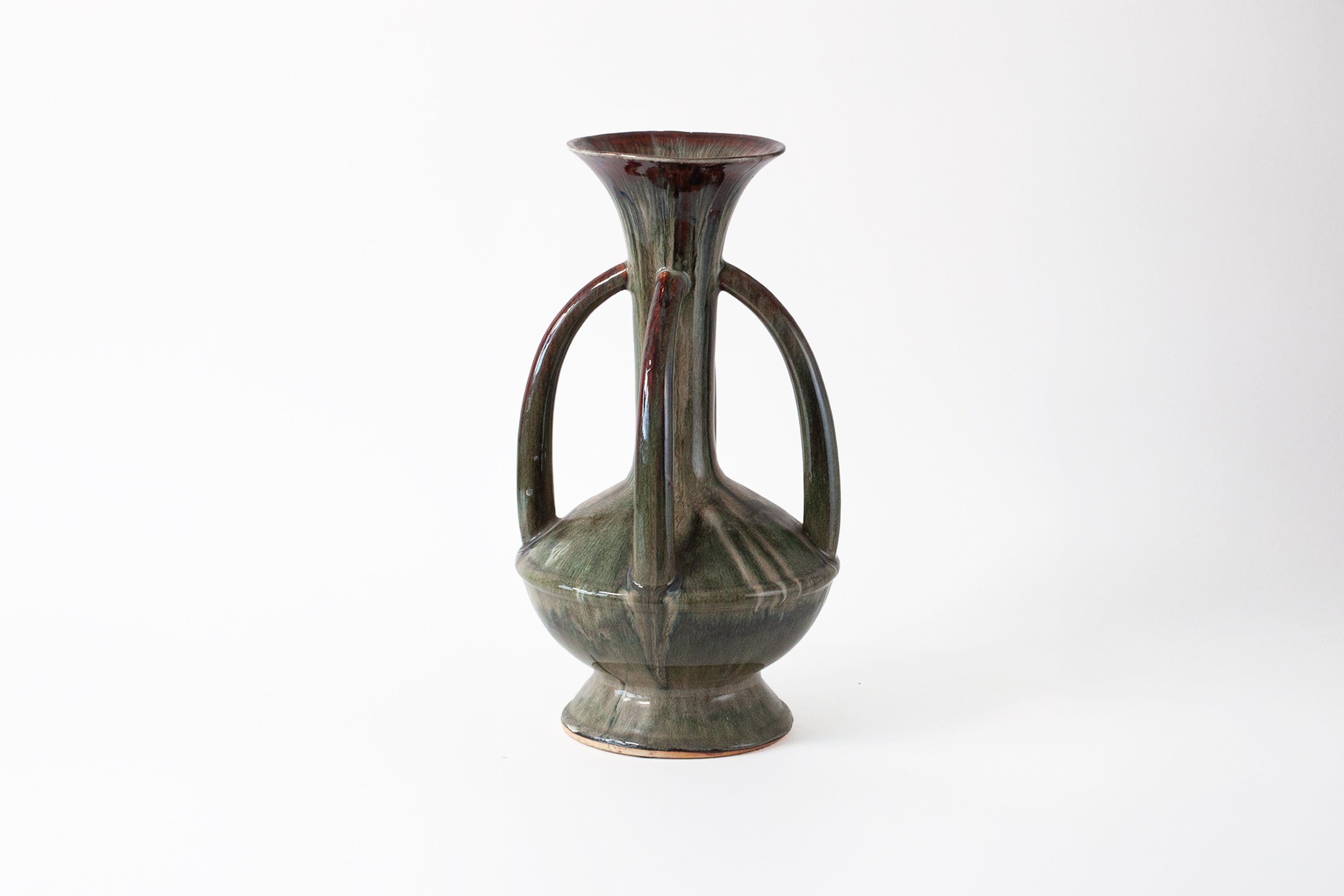 Studio Pottery Vase - Four Handle