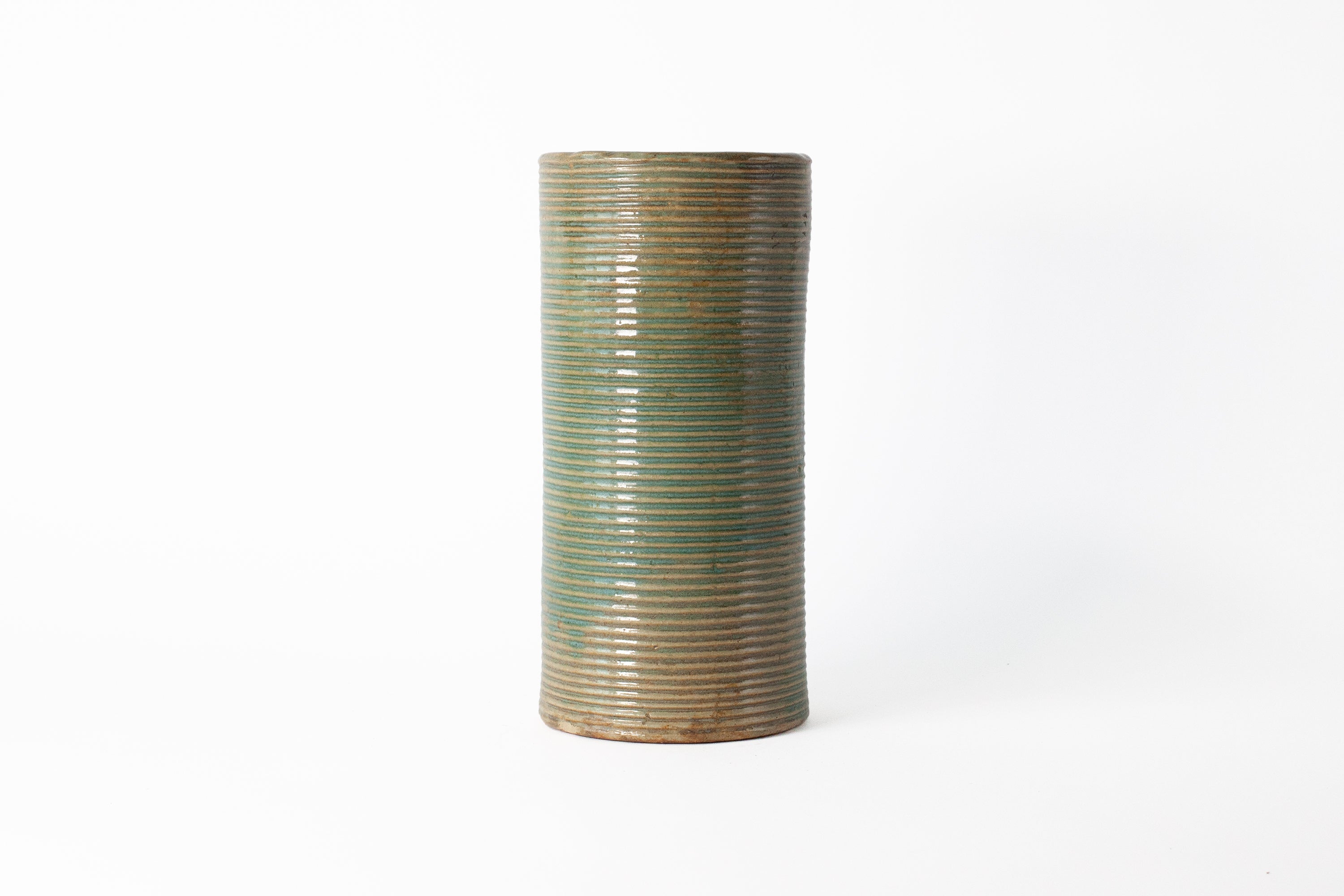 Zanesville Homespun Vase - Green
