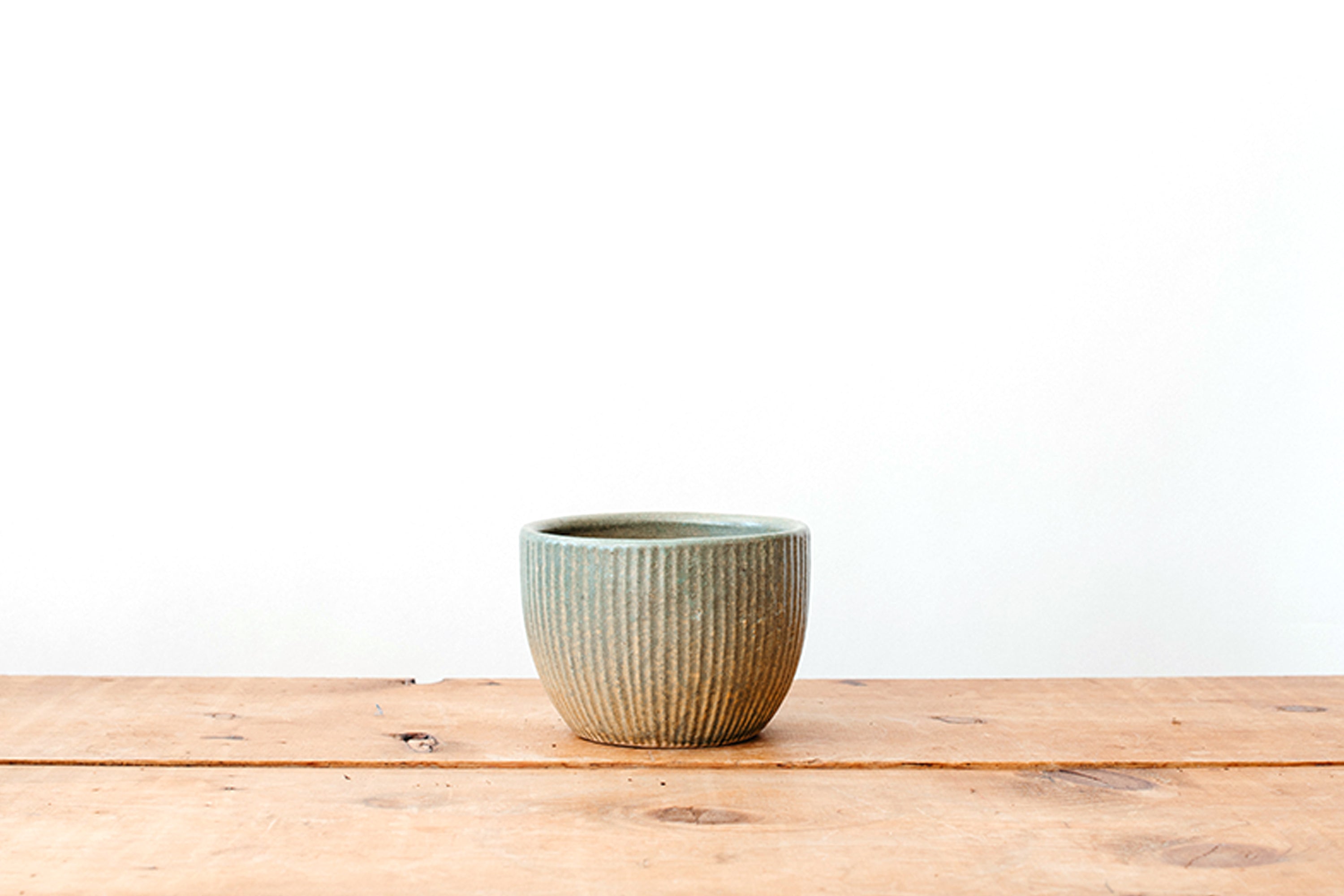 Zanesville Homespun Planter - Tan/Sage