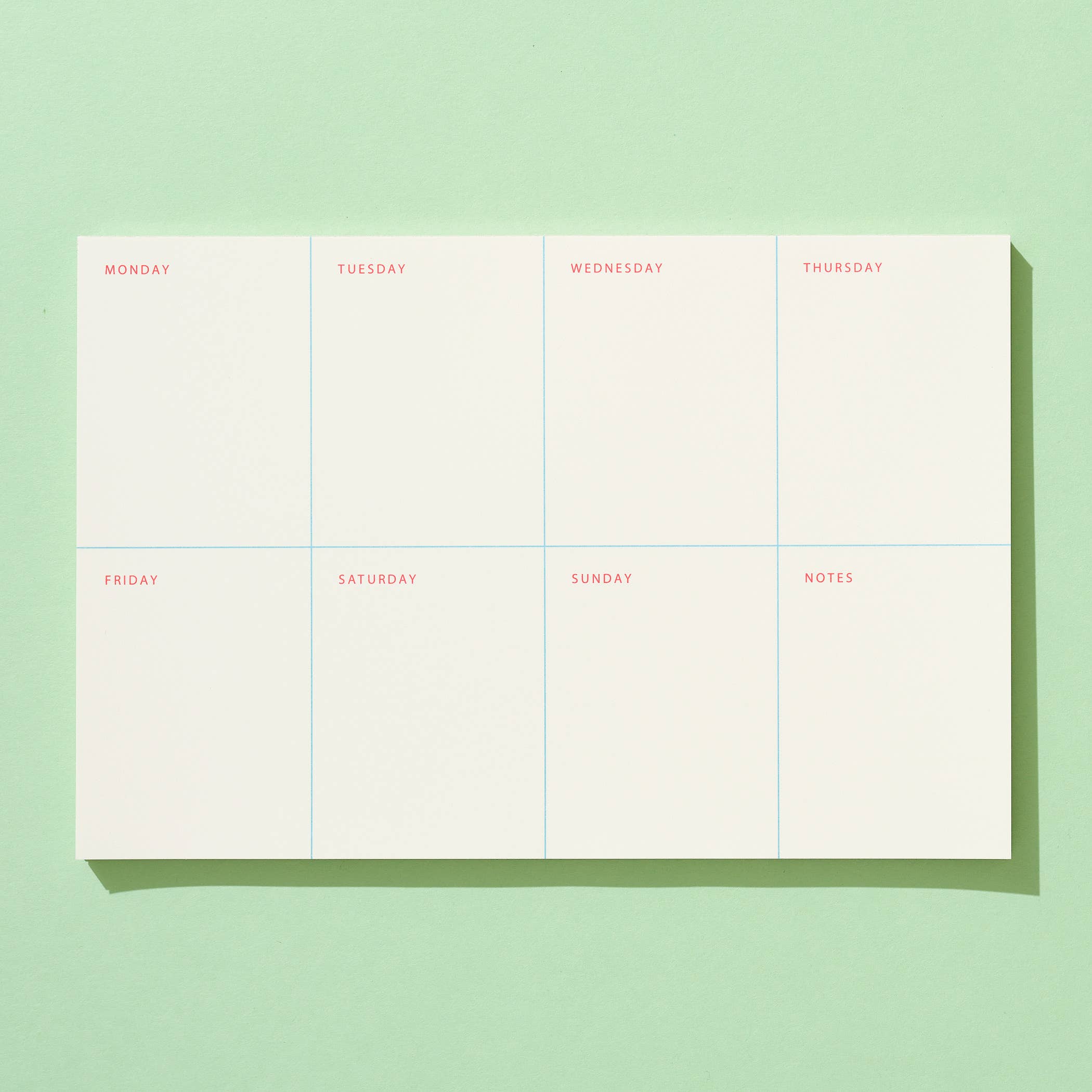 Shorthand Press - Weekly Notepad