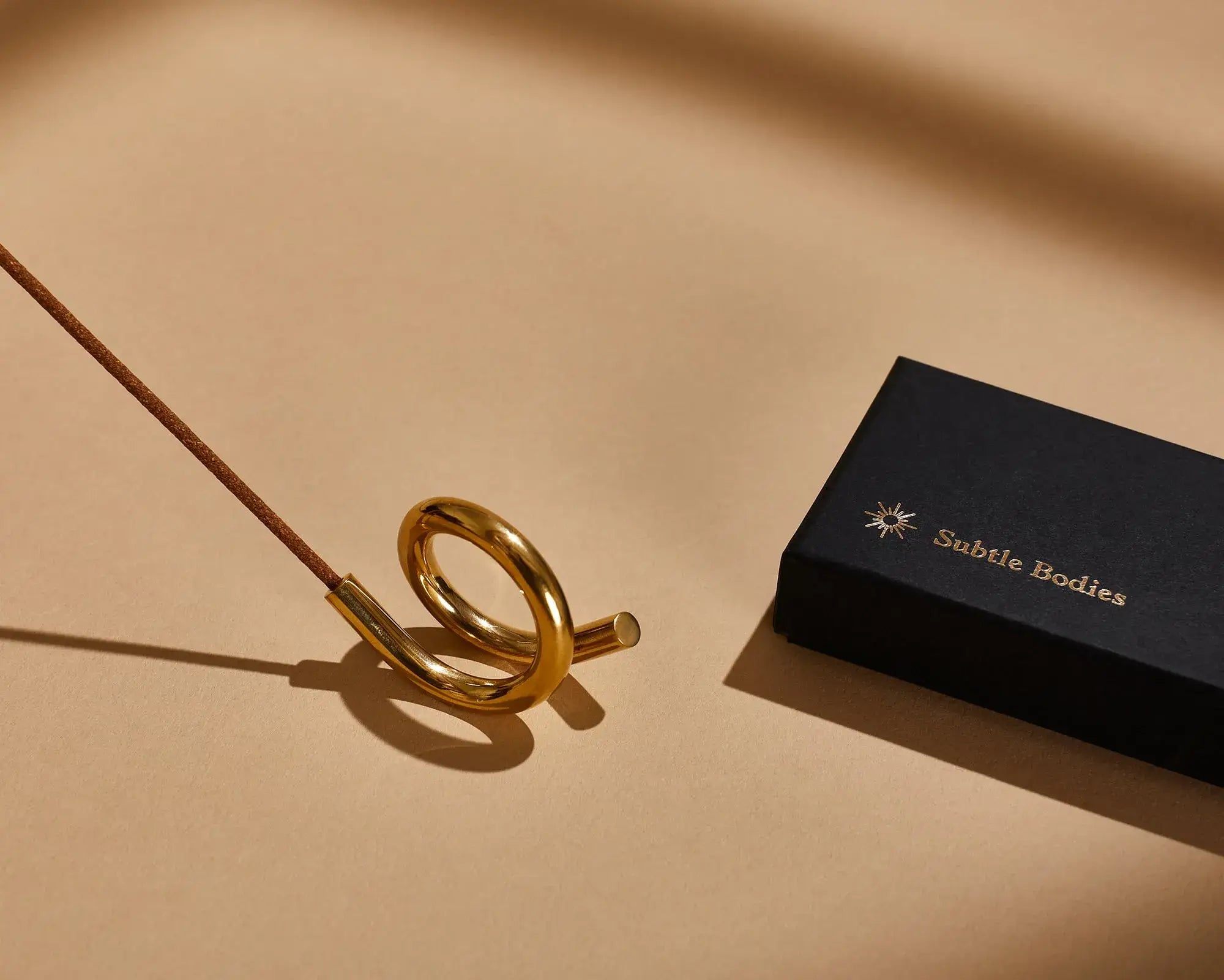 Subtle Bodies - Brass Incense Holder II