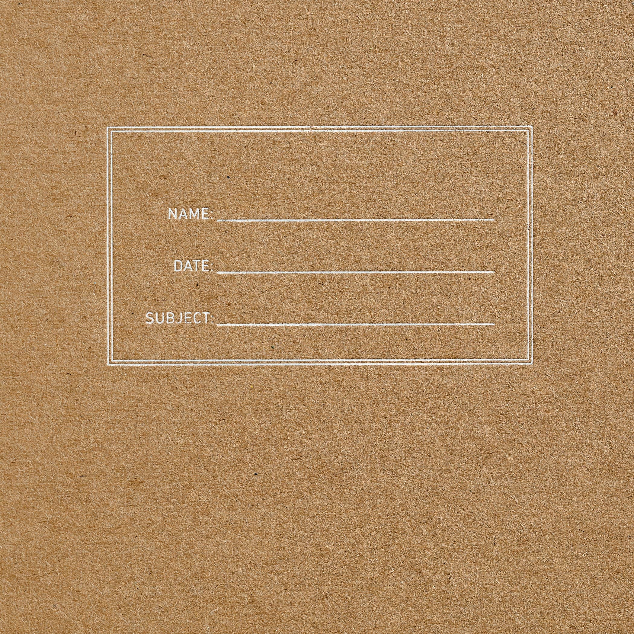 Shorthand Press - Standard Notebook - Kraft - Lined