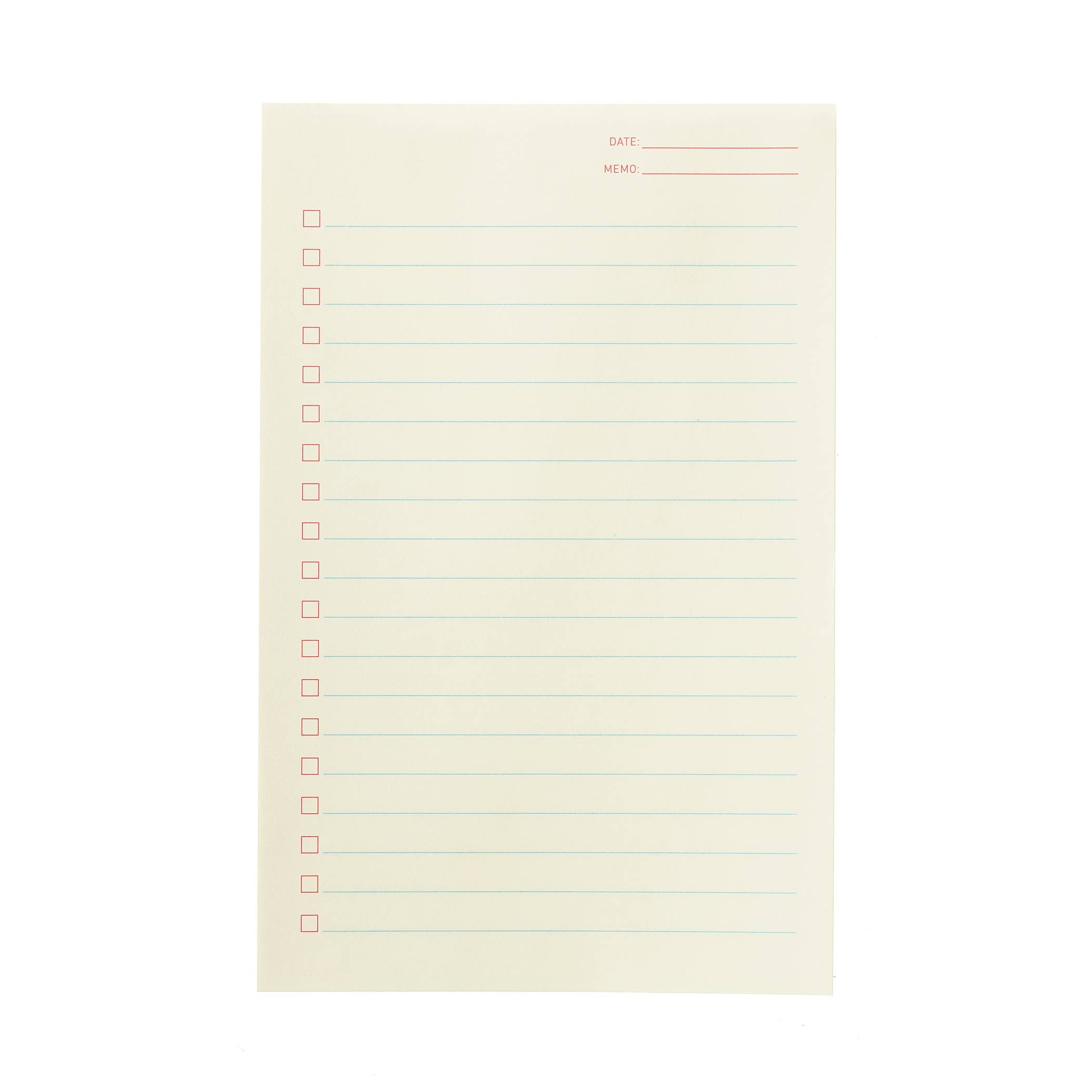 Shorthand Press - Checklist Notepad