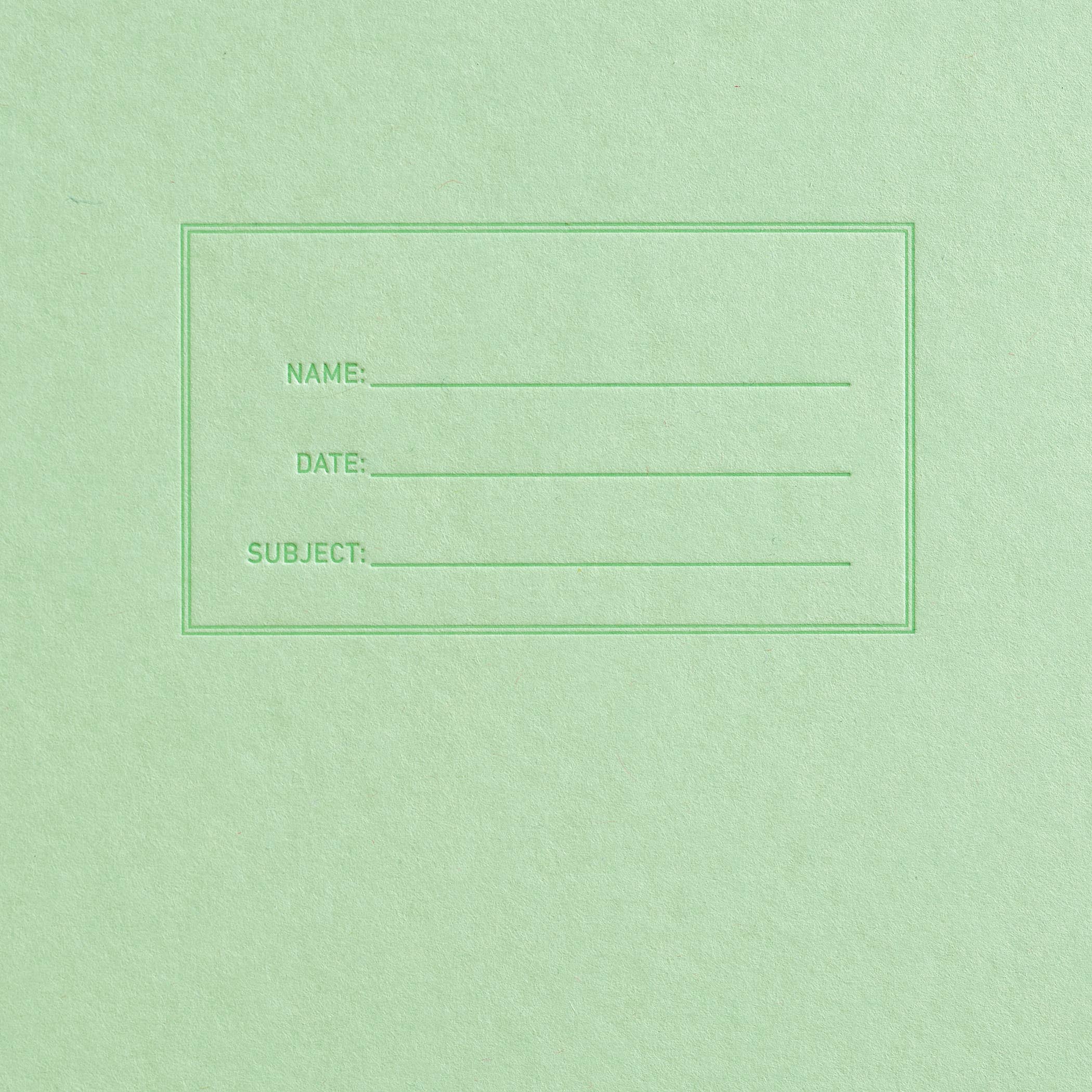 Standard Notebook - Mint - Lined